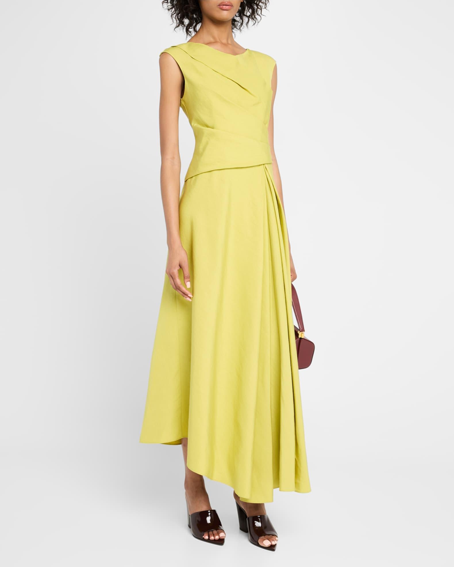 Drape-Front Asymmetric Dress Product Image