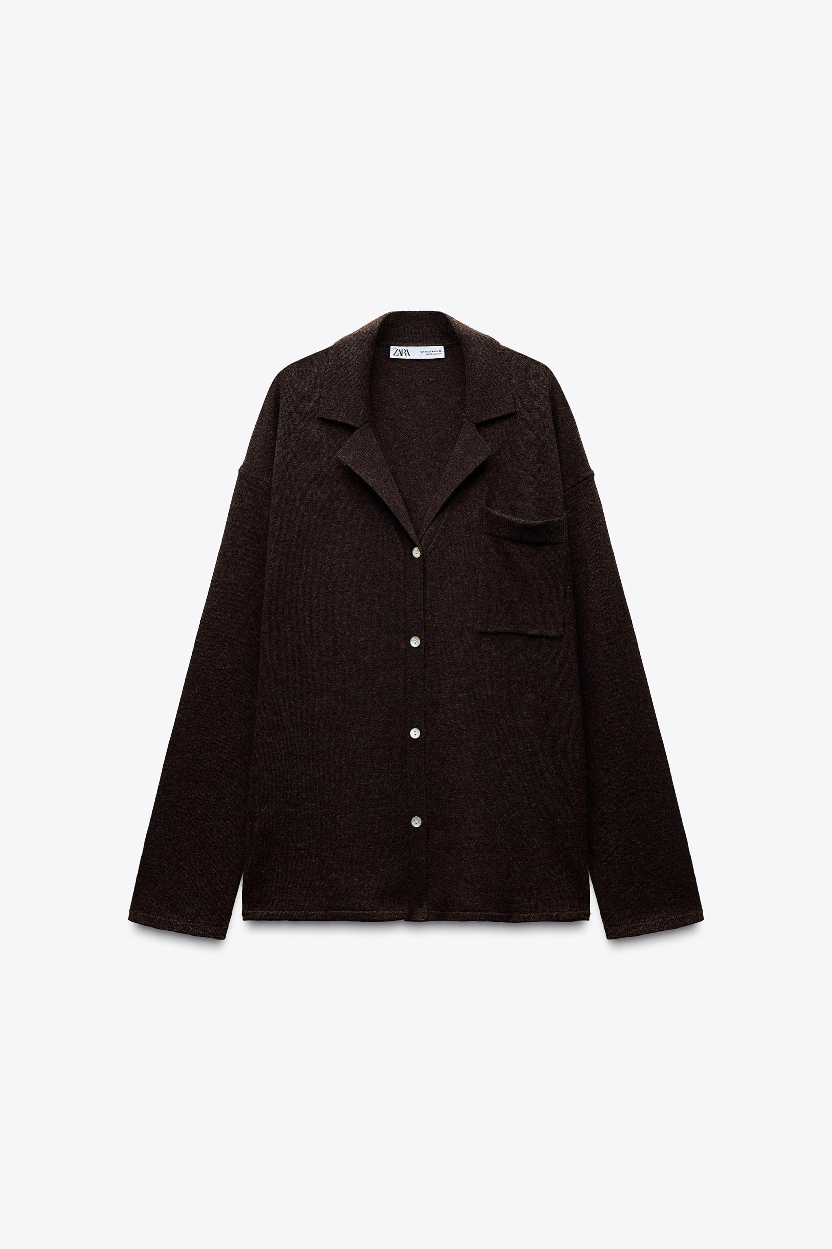 OVERSIZED 100% WOOL CARDIGAN Product Image