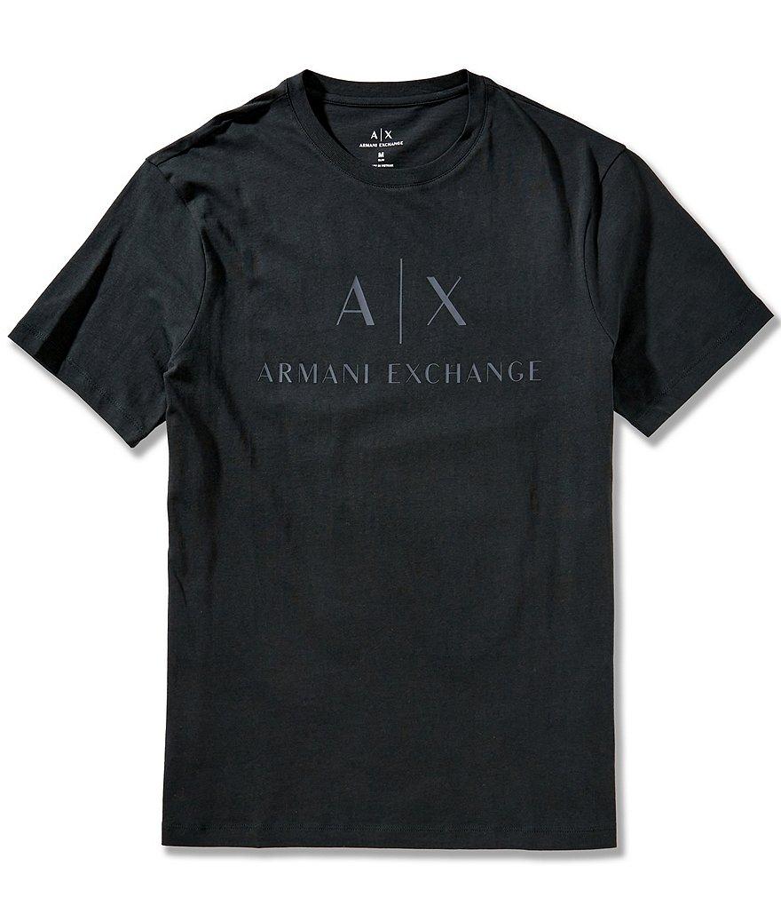 Armani Exchange Slim Fit AX Signature Logo Crew Neck Short Sleeve T-Shirt Product Image