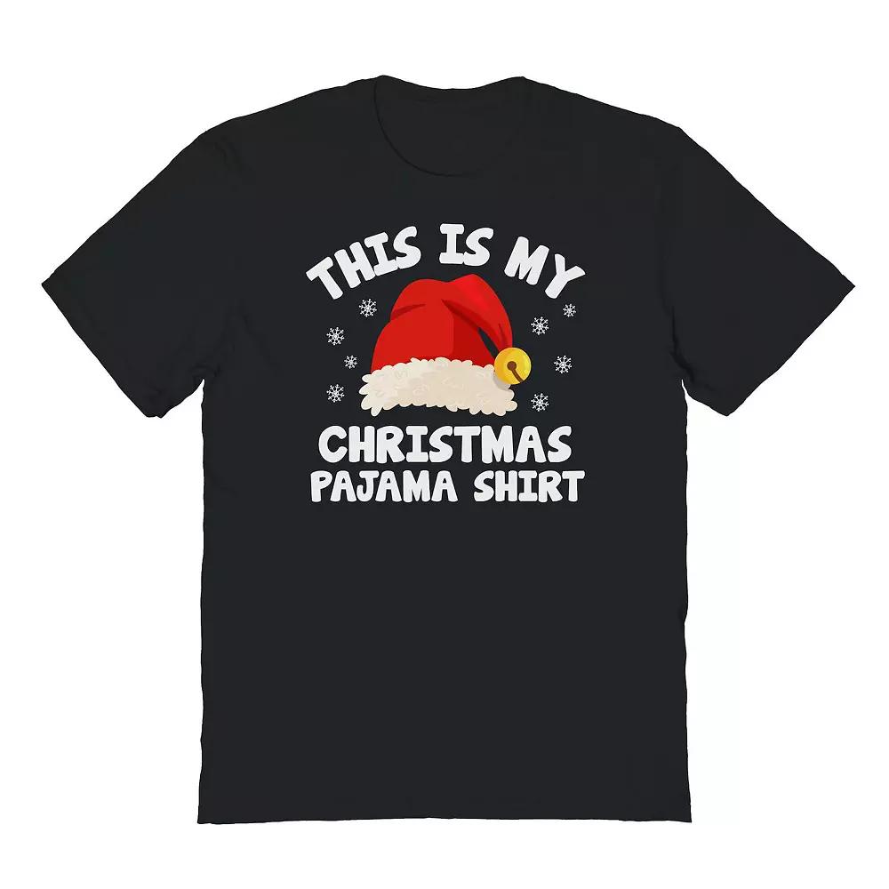 Men's Pajama Christmas Shirt Christmas Graphic Tee,  Product Image