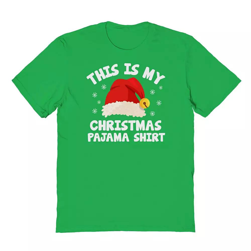Men's Pajama Christmas Shirt Christmas Graphic Tee,  Product Image