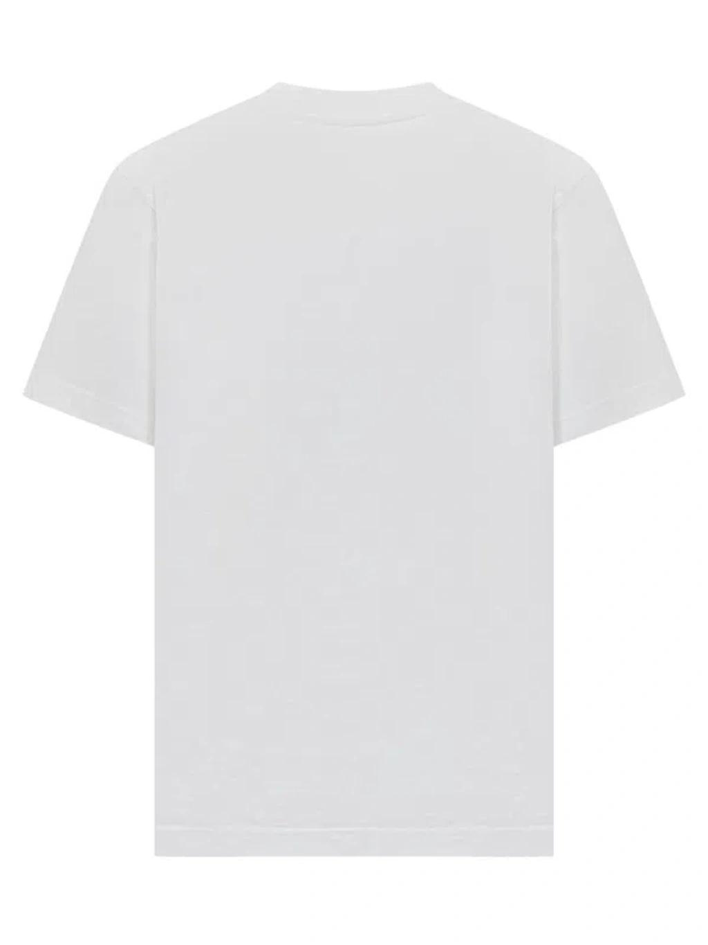 CASABLANCA Cotton Crew Neck T-shirt With Graphic Print In White Product Image