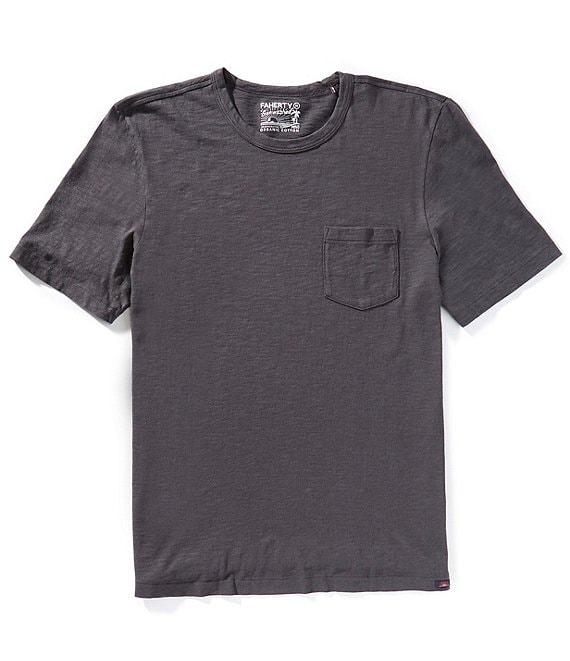 Faherty Sunwashed Organic Cotton Pocket Short Sleeve T-Shirt Product Image