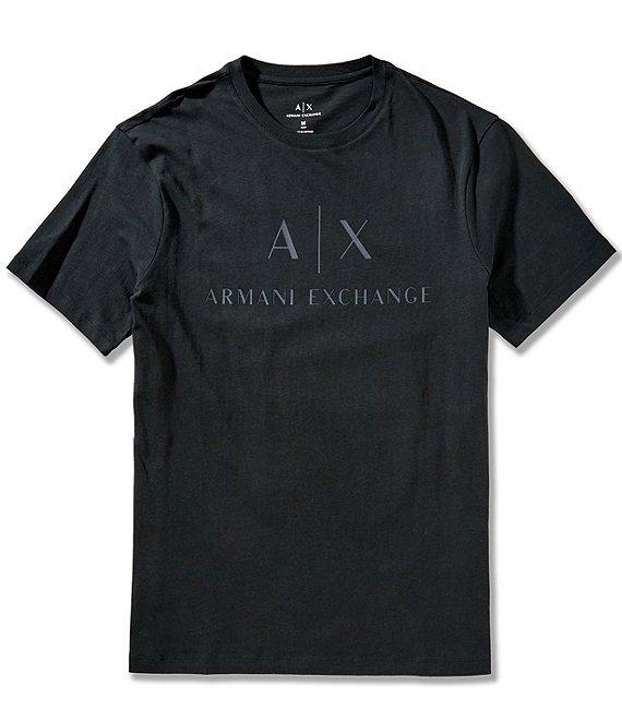 Armani Exchange Slim Fit AX Signature Logo Crew Neck Short Sleeve T-Shirt Product Image