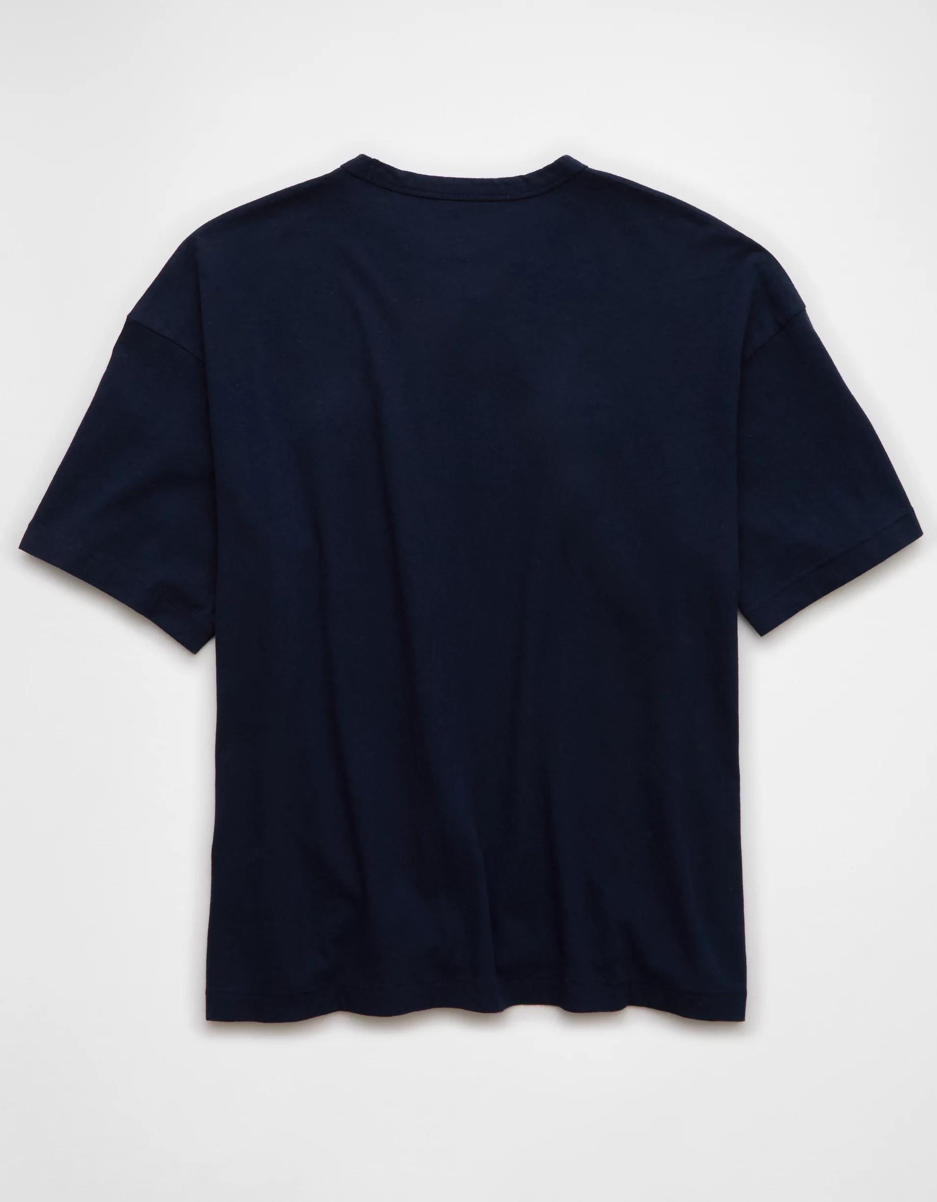 AE Boxy Linen-Blend T-Shirt Product Image