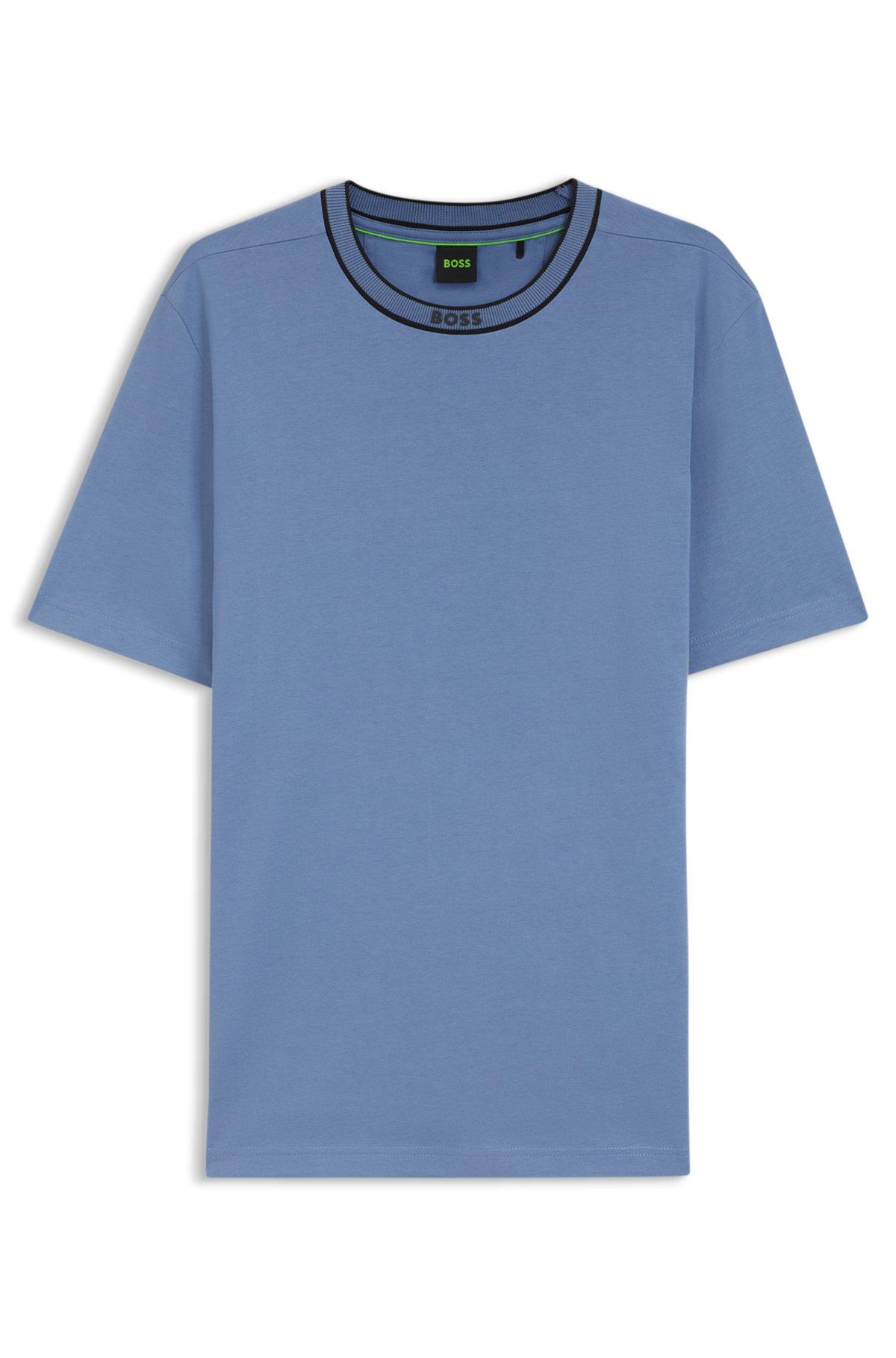 Cotton T-shirt with logo crew neck Product Image
