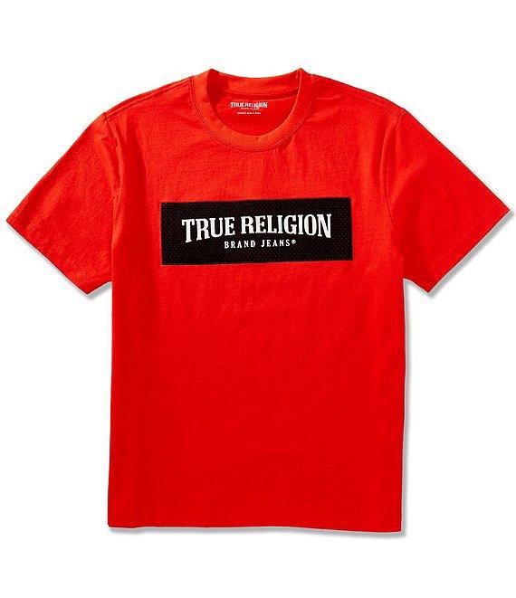 True Religion Box Logo Mesh Short Sleeve T-Shirt Product Image