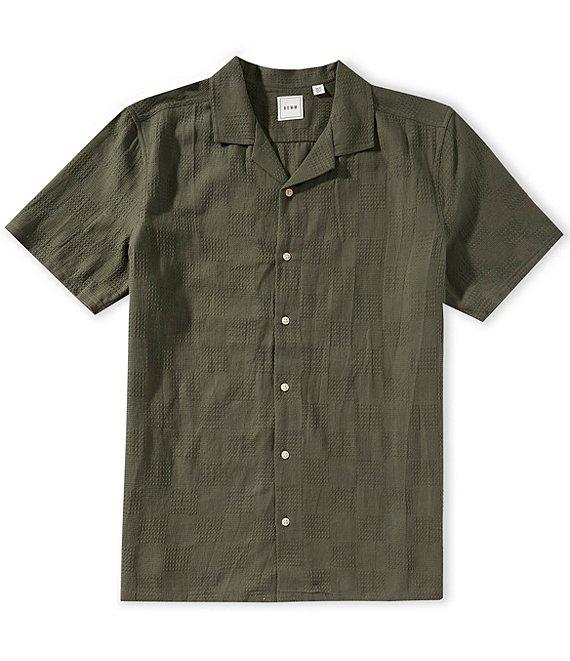 Rowm Big & Tall Outsider's Oasis Short Sleeve Textured Solid Shirt Product Image