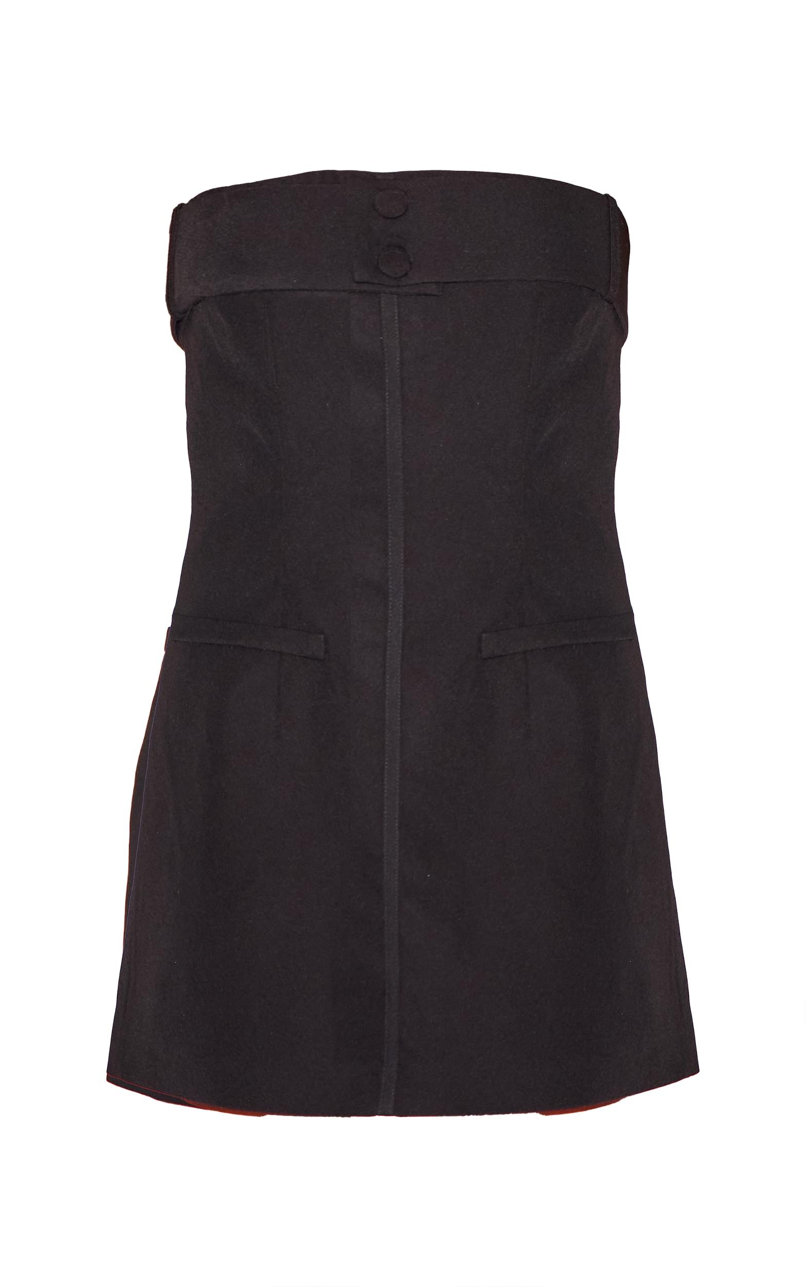 Black Woven Belt Detail Shift Dress Product Image