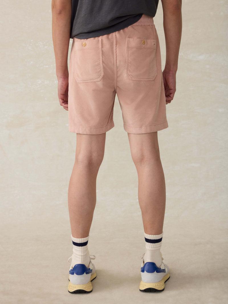 Corduroy Drawstring Utility Short - Coral Dawn Product Image
