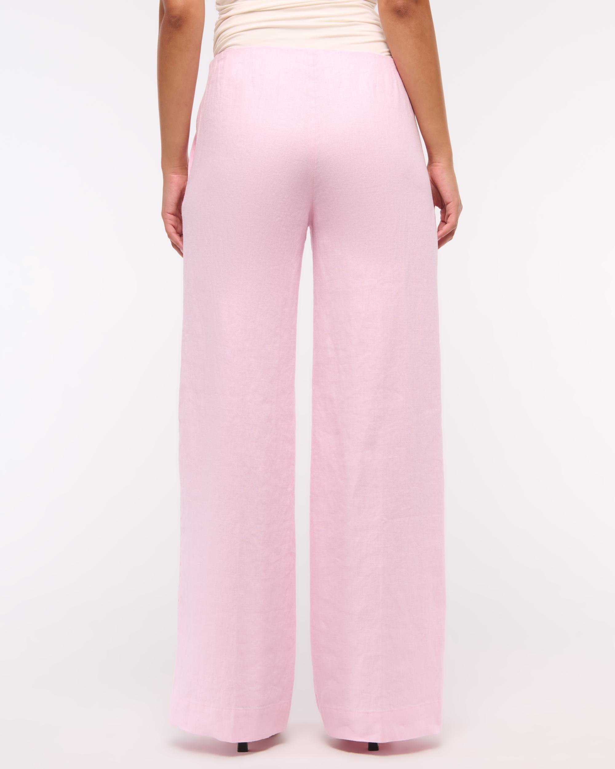 Premium Linen Tailored Ultra Wide Leg Pant Product Image