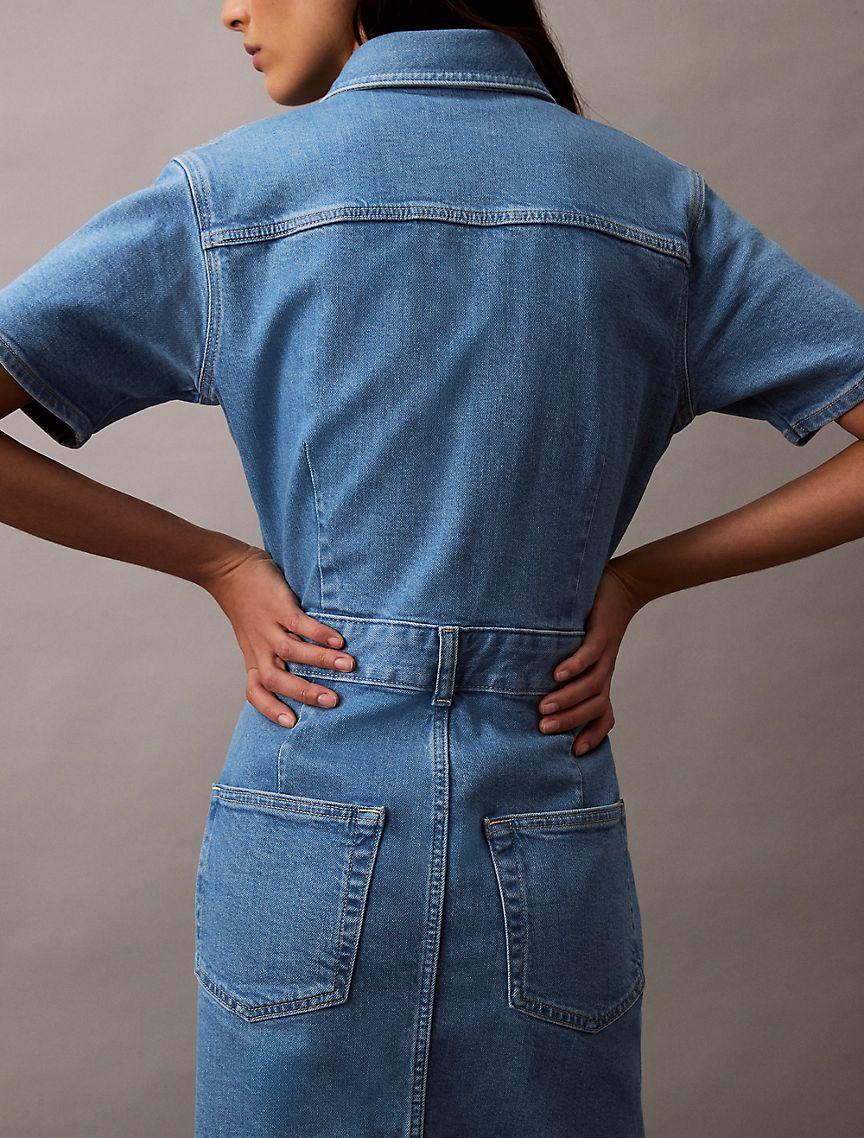 Denim Trucker Dress Product Image