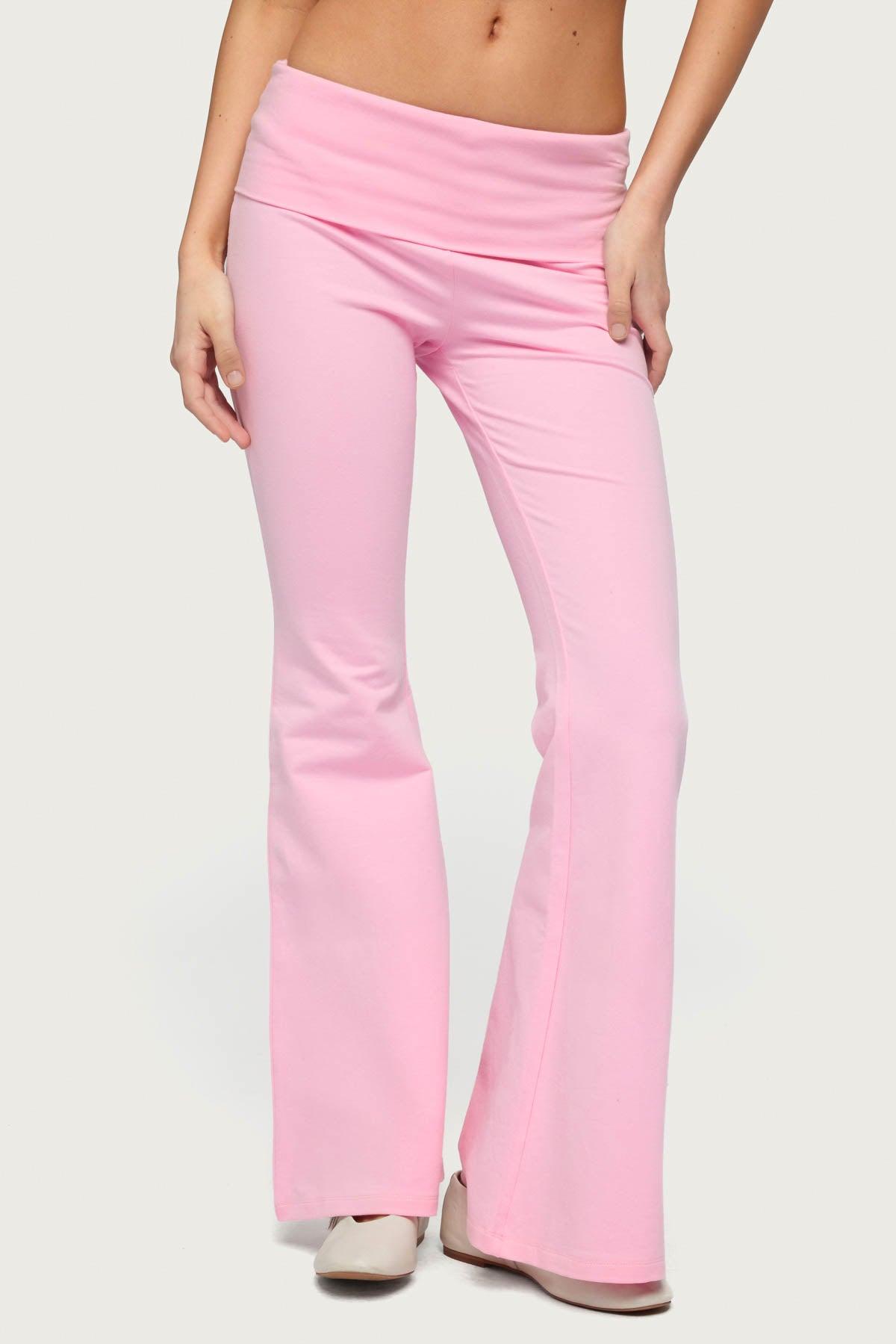 Petite Naomi Foldover Flared Leggings Product Image