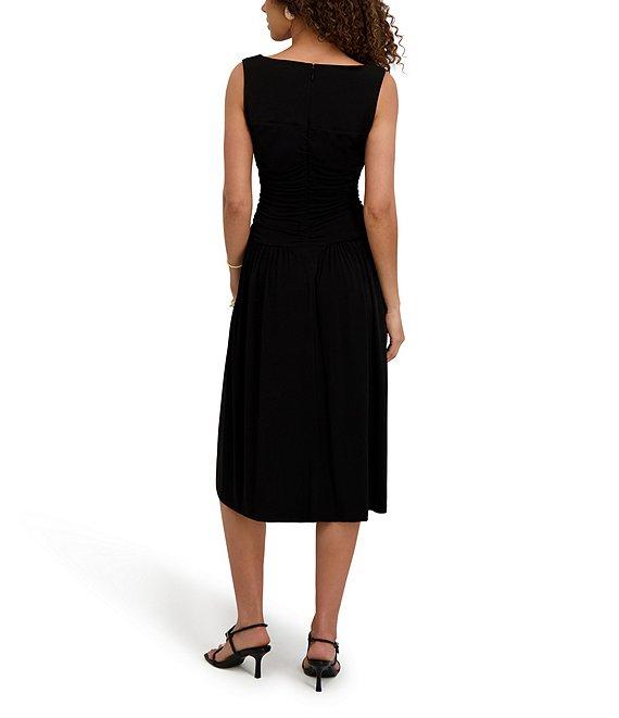 Kensie Jersey Knit Sweetheart Wide Strap Midi Dress Product Image