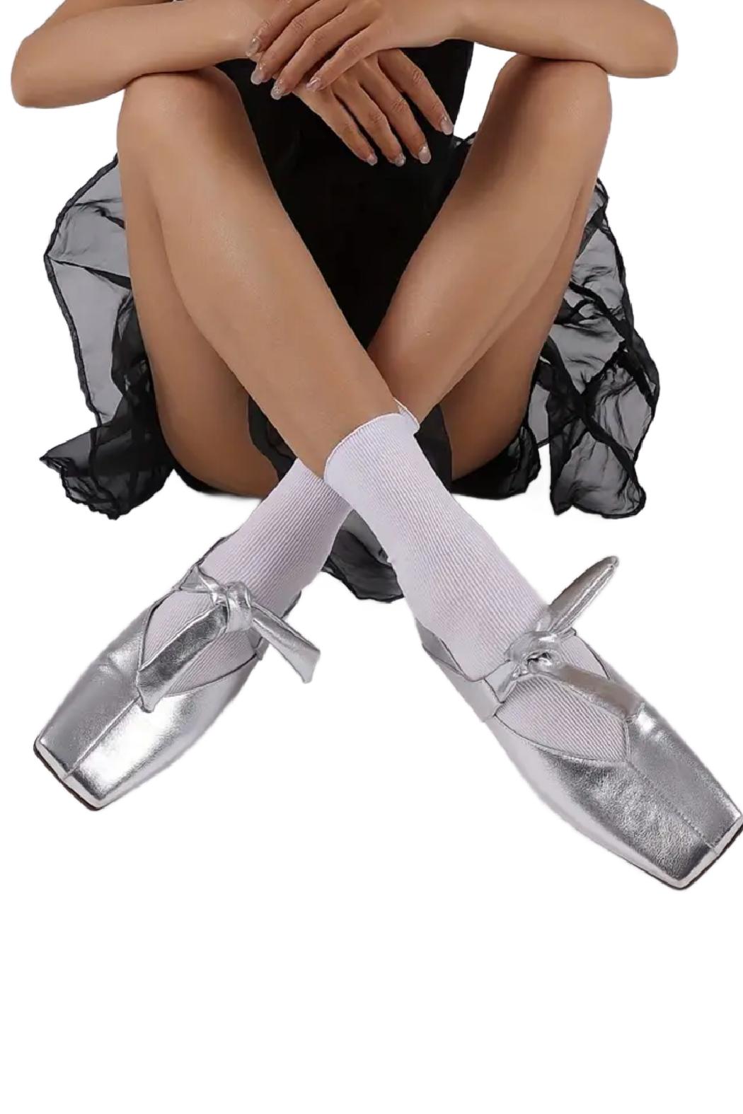 Metallic Ballet Flat Product Image