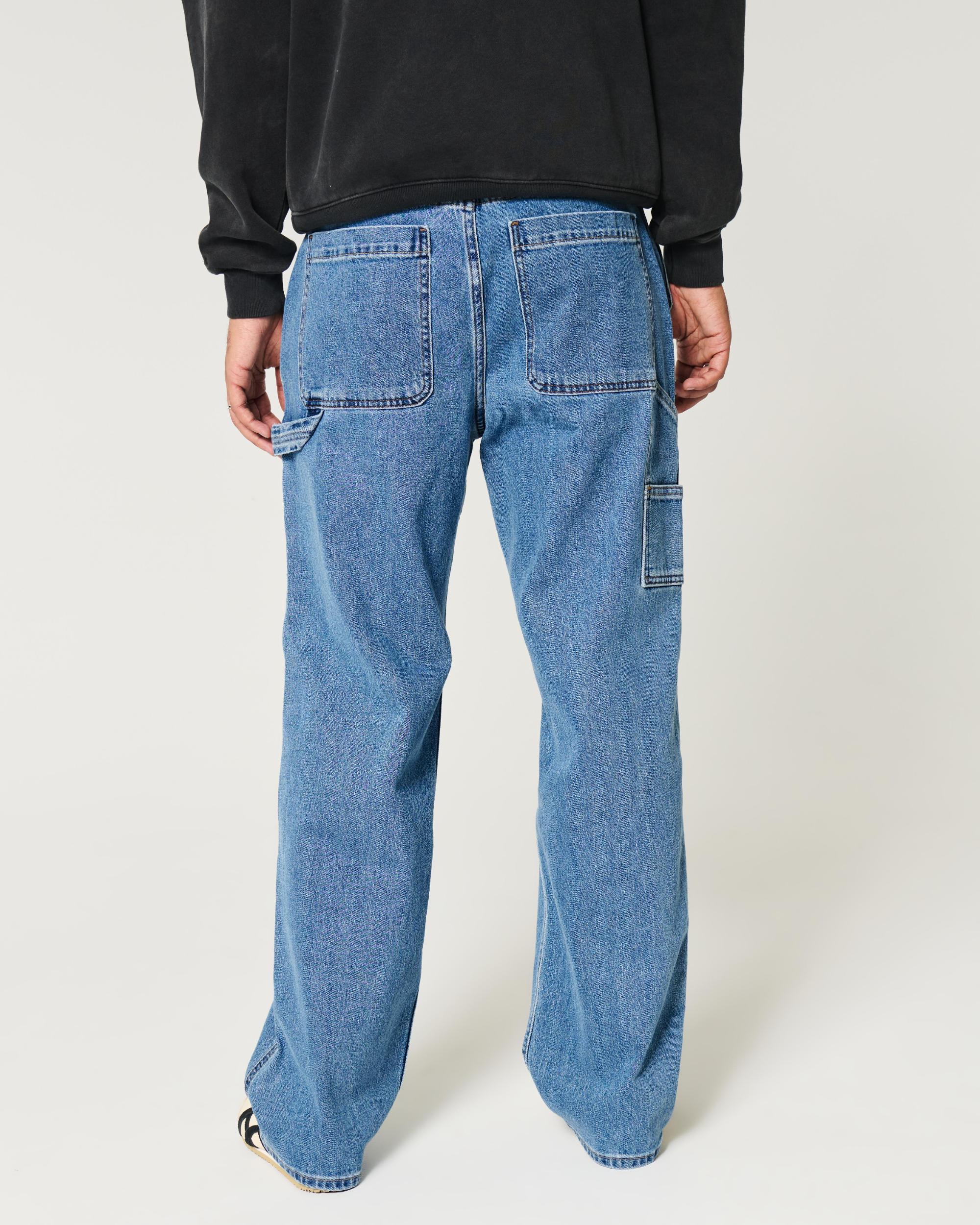 Medium Wash Baggy Jeans Product Image