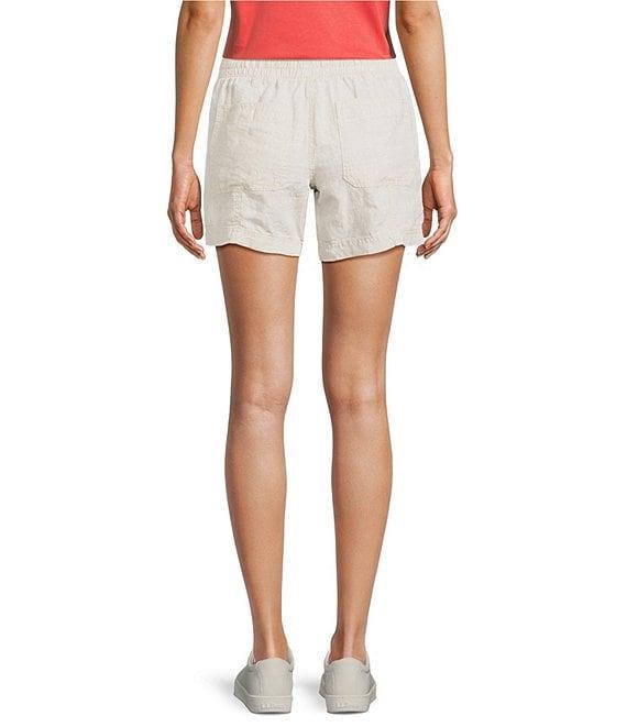 L.L.Bean Linen Mid-Rise Elastic Waistband Shorts Product Image
