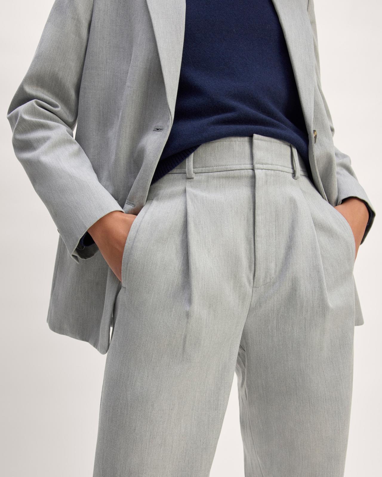 The Draper Pleated Pant in Buttersmooth Product Image