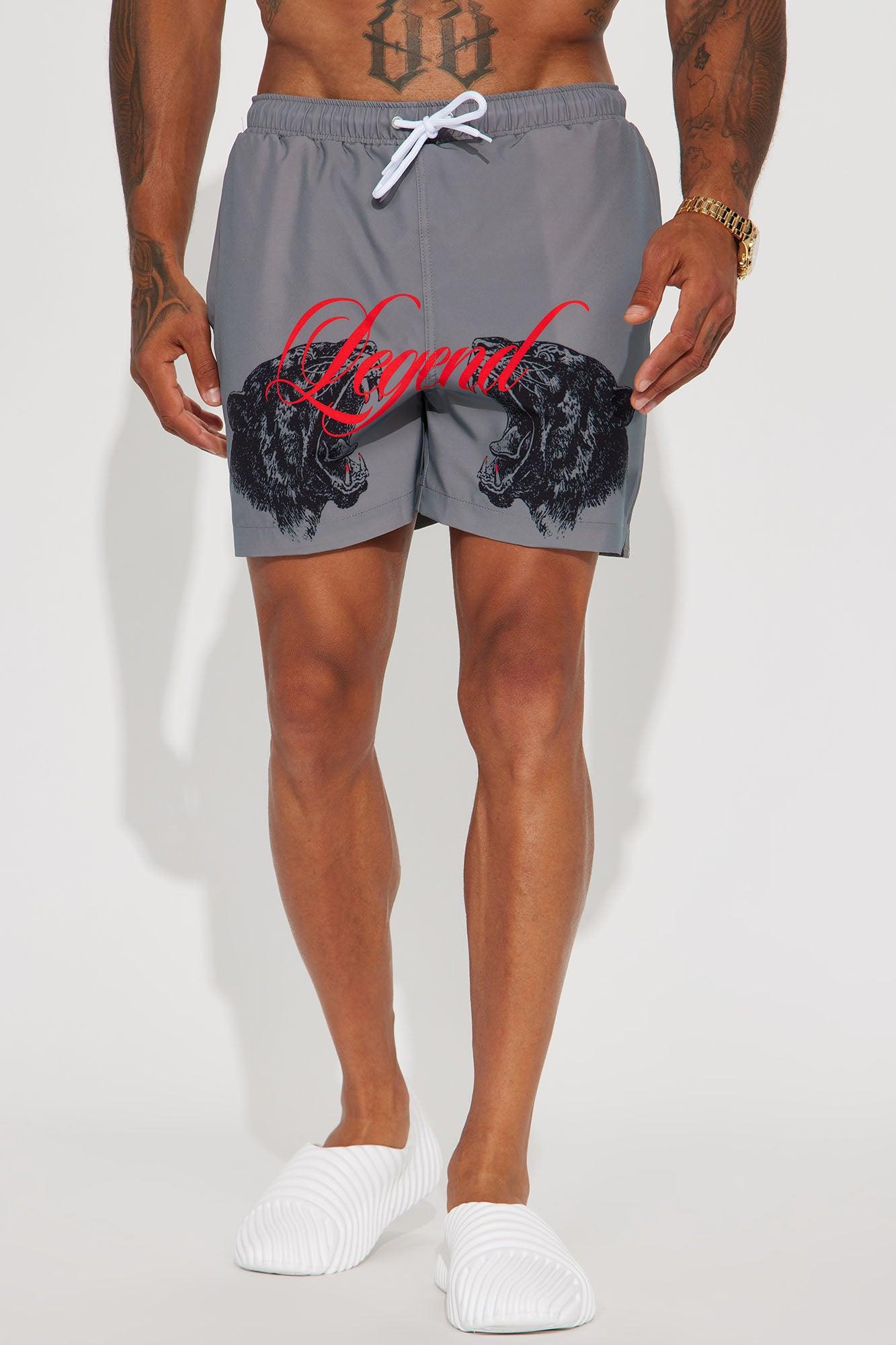Legend Bite Swim Trunk - Grey Product Image