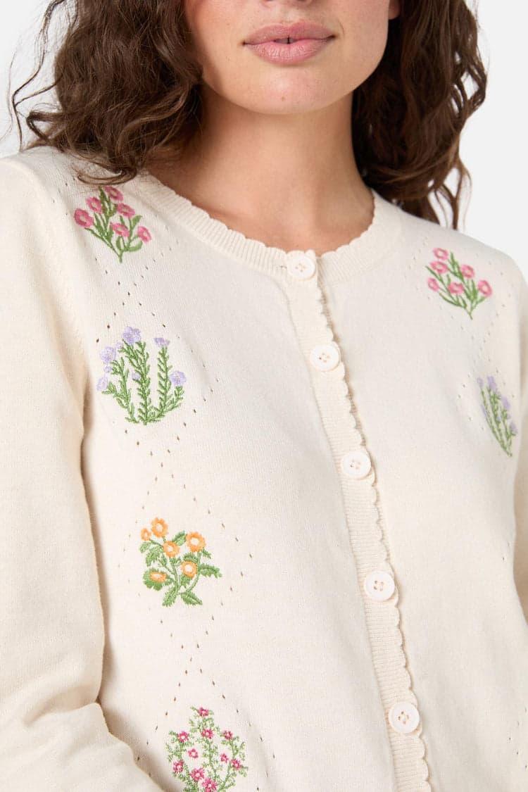 Lattice Embroidered Cardigan Product Image