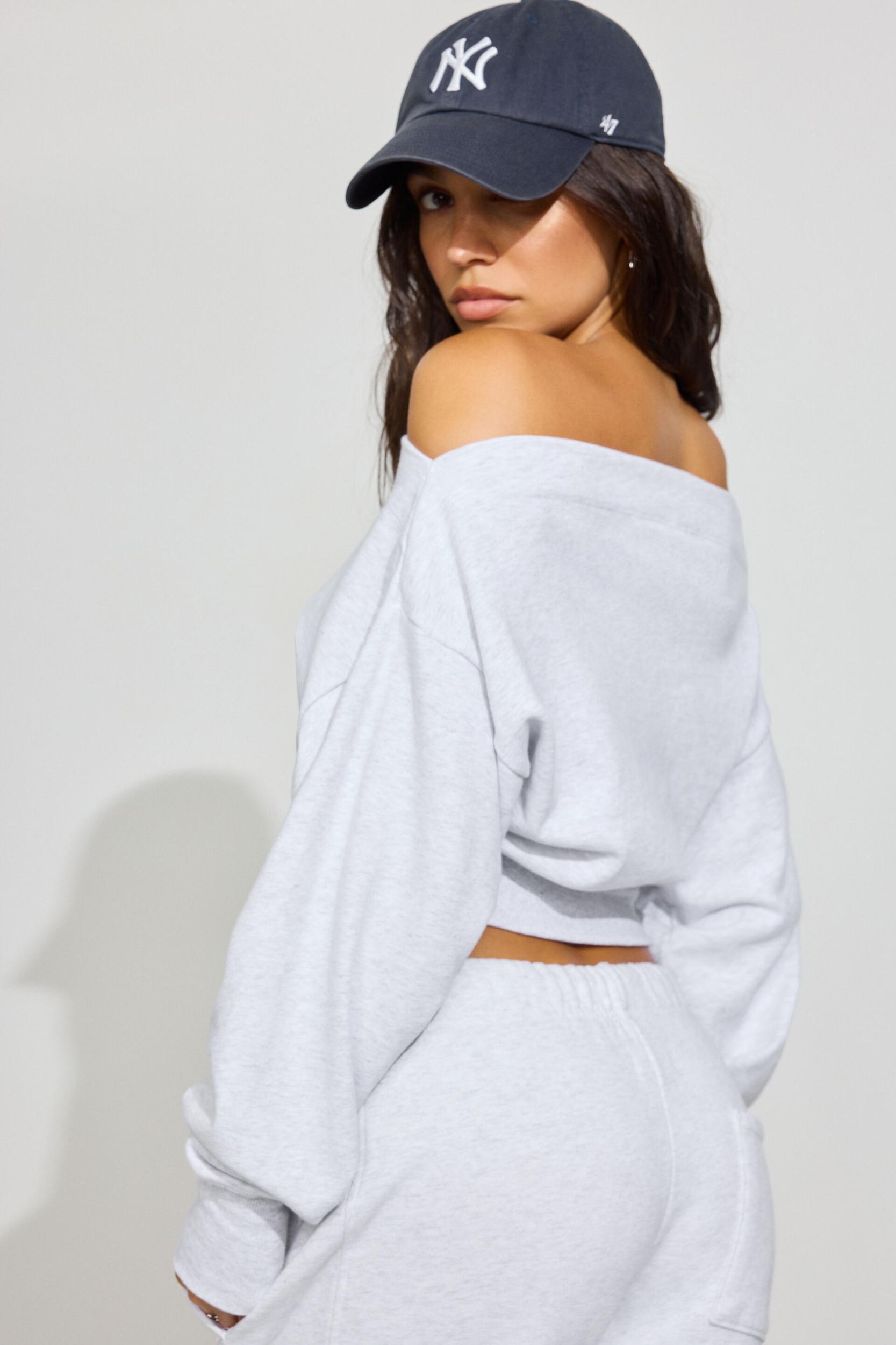 SoftTerry Rib Off Shoulder Sweater Product Image