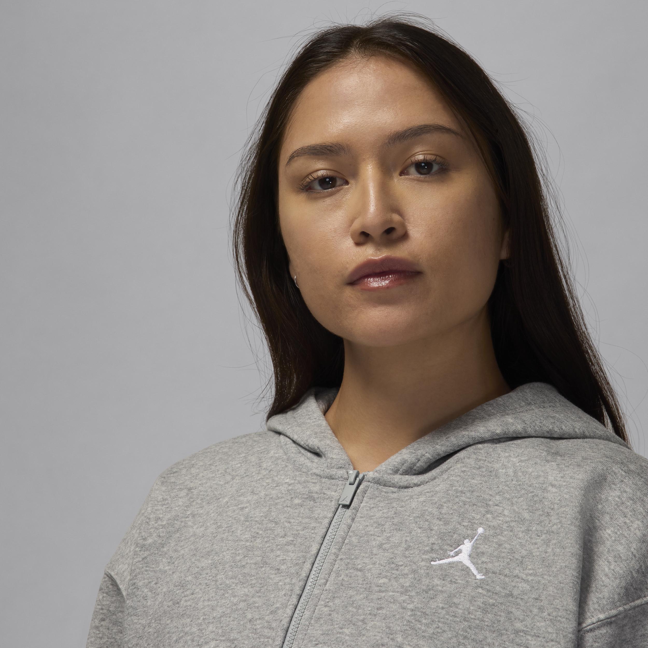 Womens Jordan Brooklyn Fleece Full-Zip Hoodie | FV7167-010 Product Image
