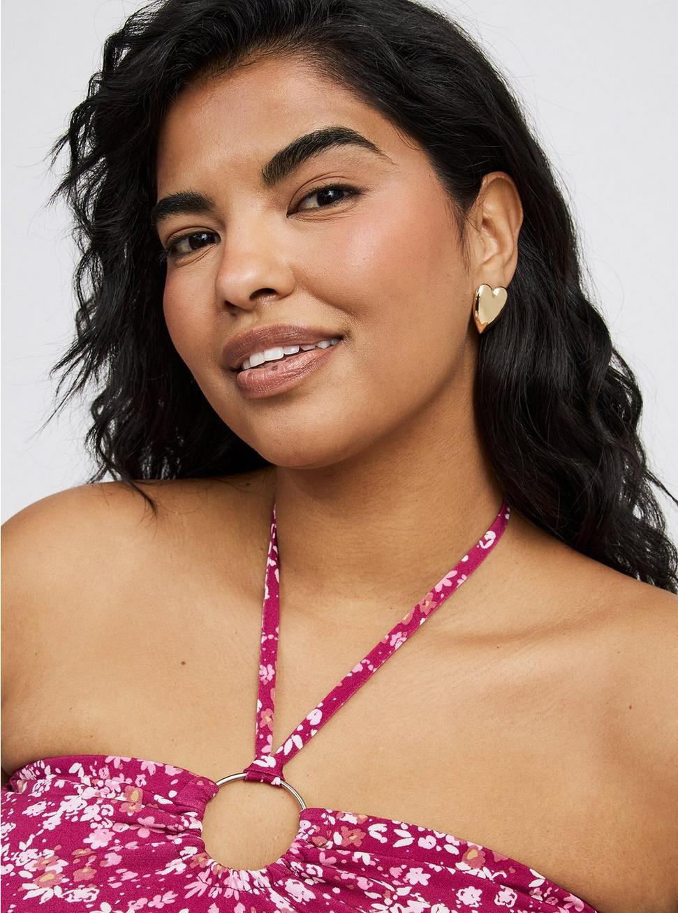 Heart Statement Earrings Product Image