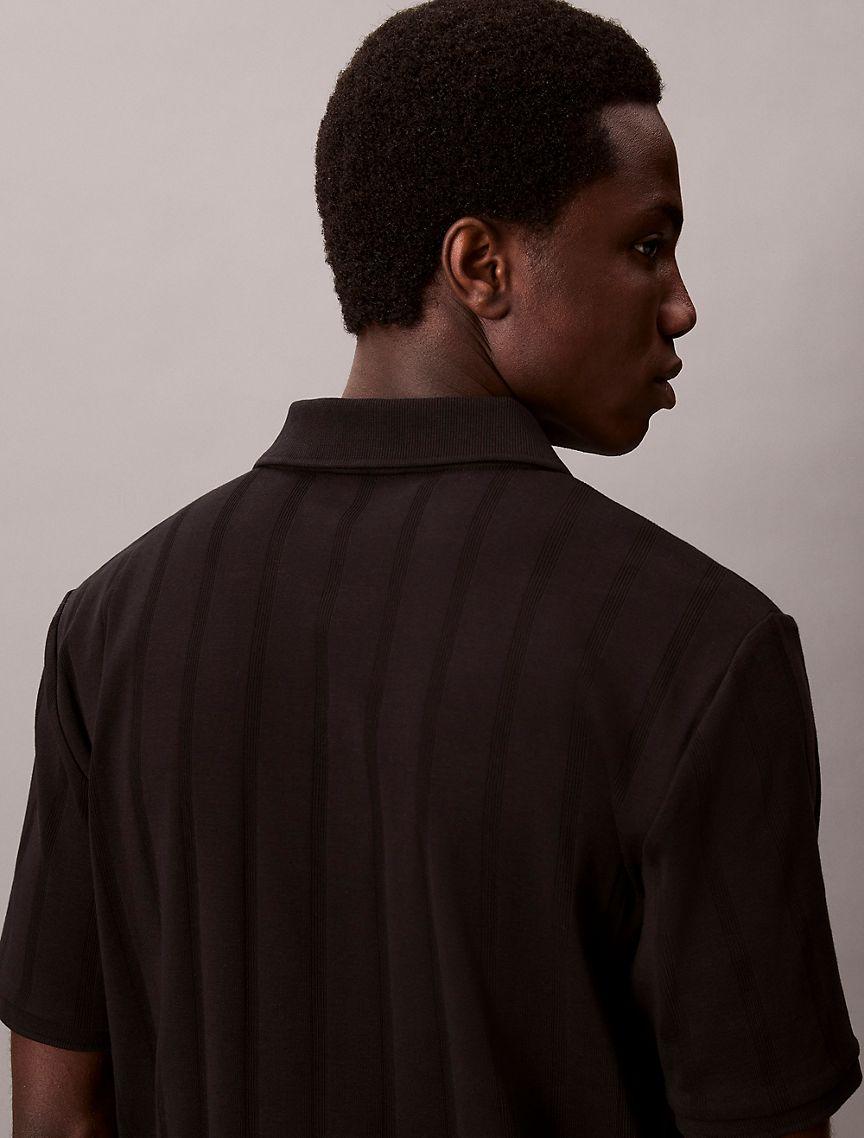 Variegated Rib Classic Polo Shirt  Product Image