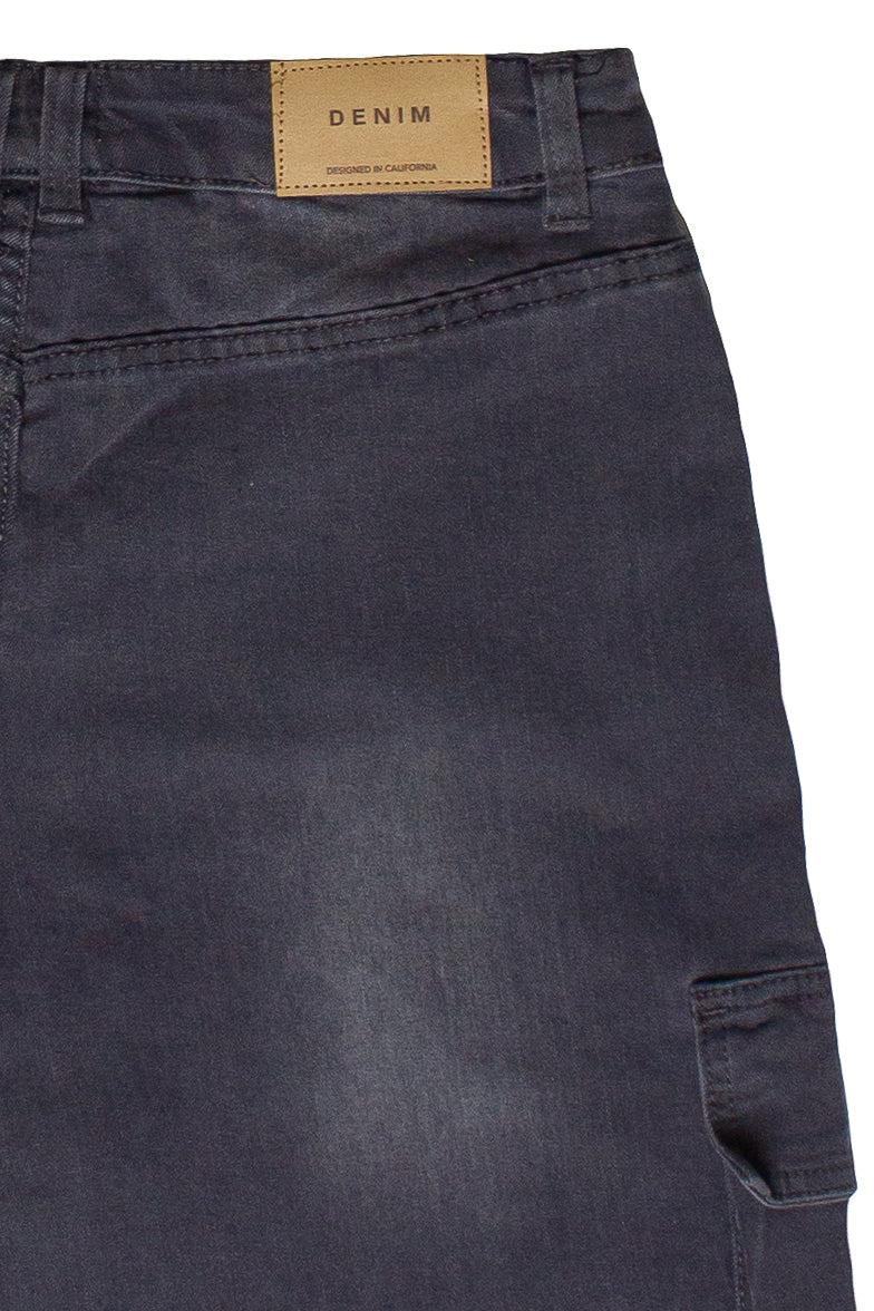 Stretch Denim Cargo Jorts Product Image