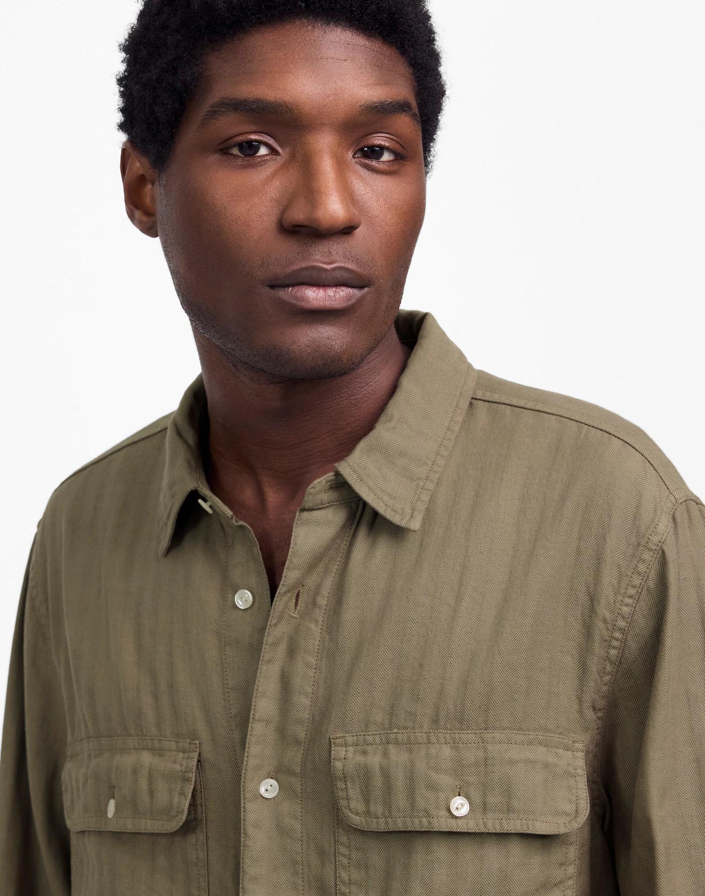 Work Shirt in Cotton-Linen Blend Product Image