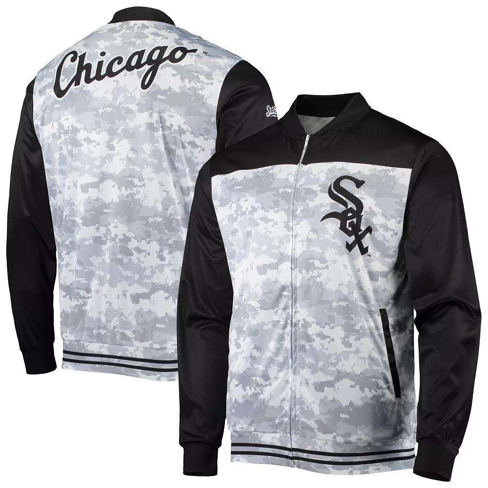Men's Stitches Black Chicago White Sox Camo Full-Zip Jacket, Size: XL Product Image