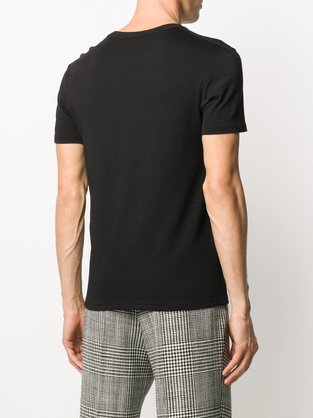 V-neck cotton T-shirt Product Image