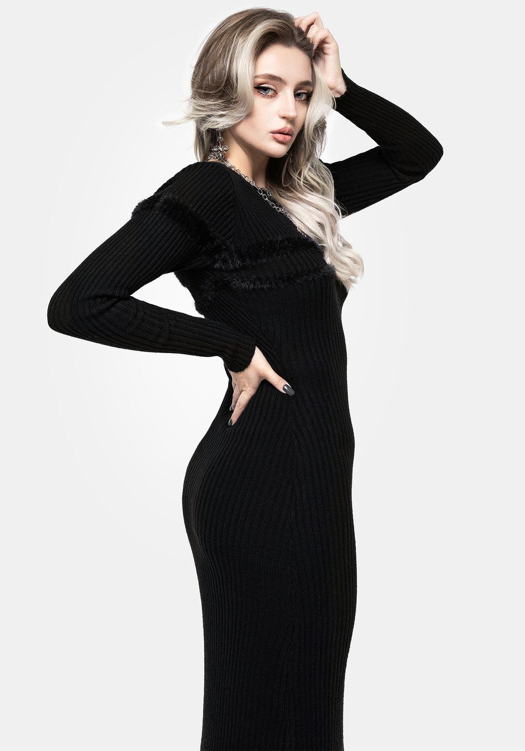 Typhon Stripe Knit Maxi Dress Product Image