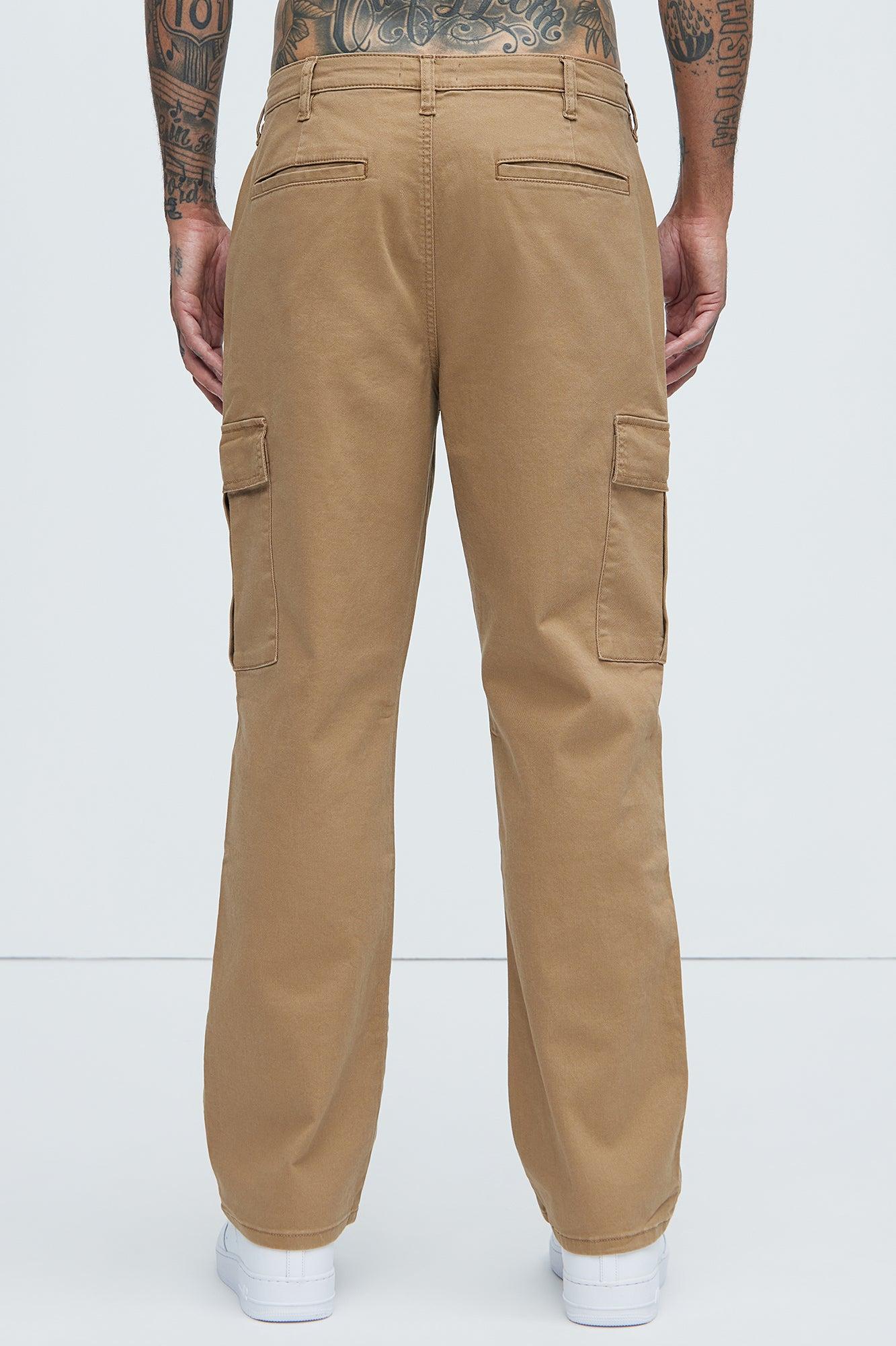 Kyle Straight Cargo Pants - Khaki Product Image