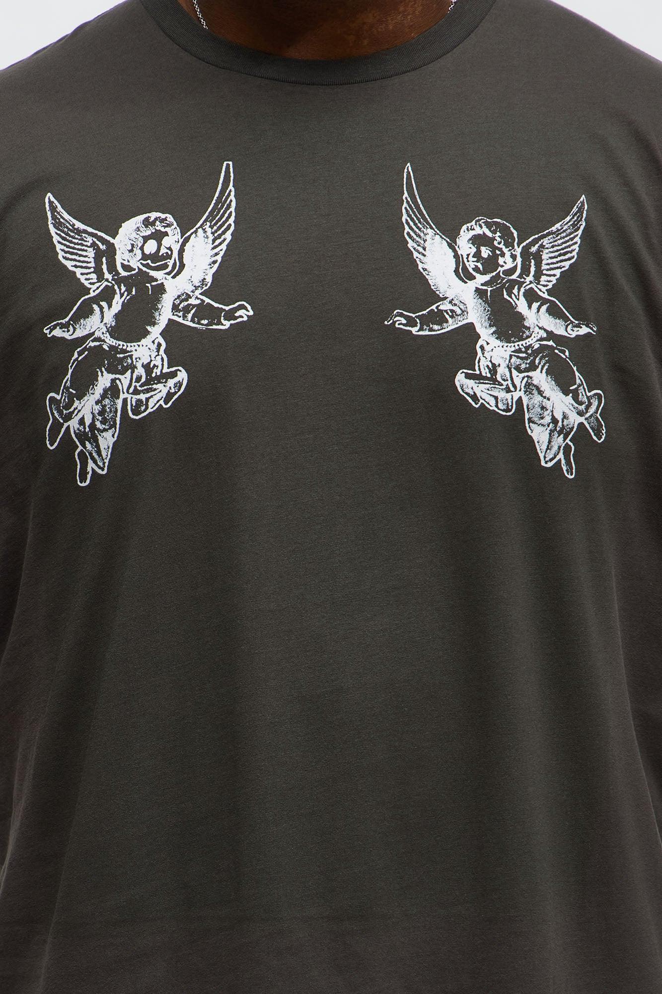 Honor Your Soul And Pray Short Sleeve Tee - Black Wash Male Product Image