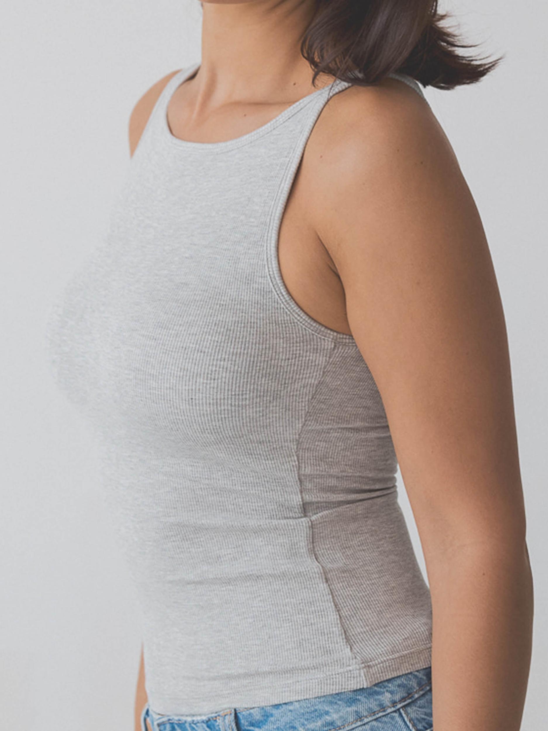 Ribbed Dainty Boat Neck Brami Product Image