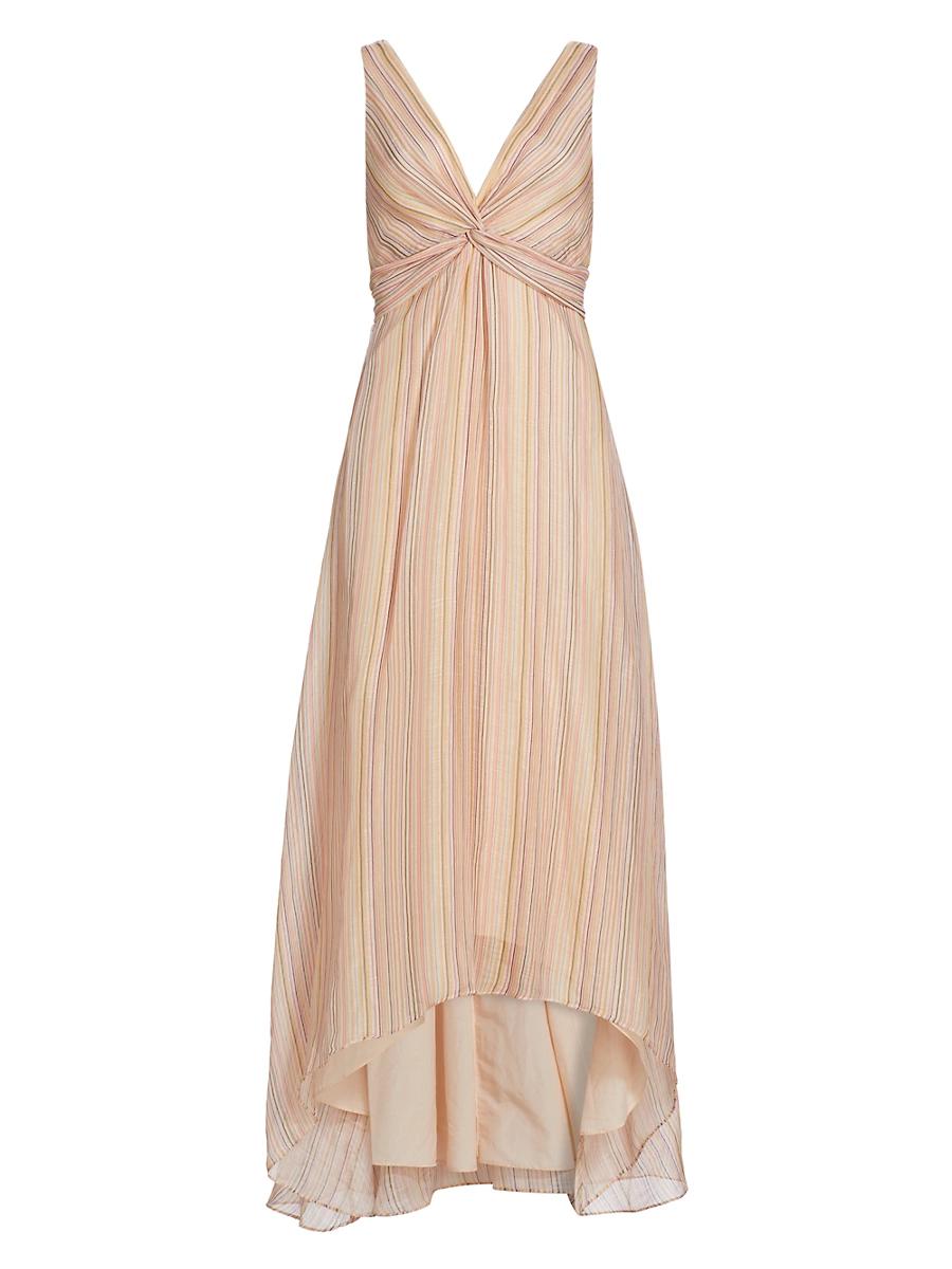 Womens Anna V-Neck Sleeveless Midi-Dress Product Image