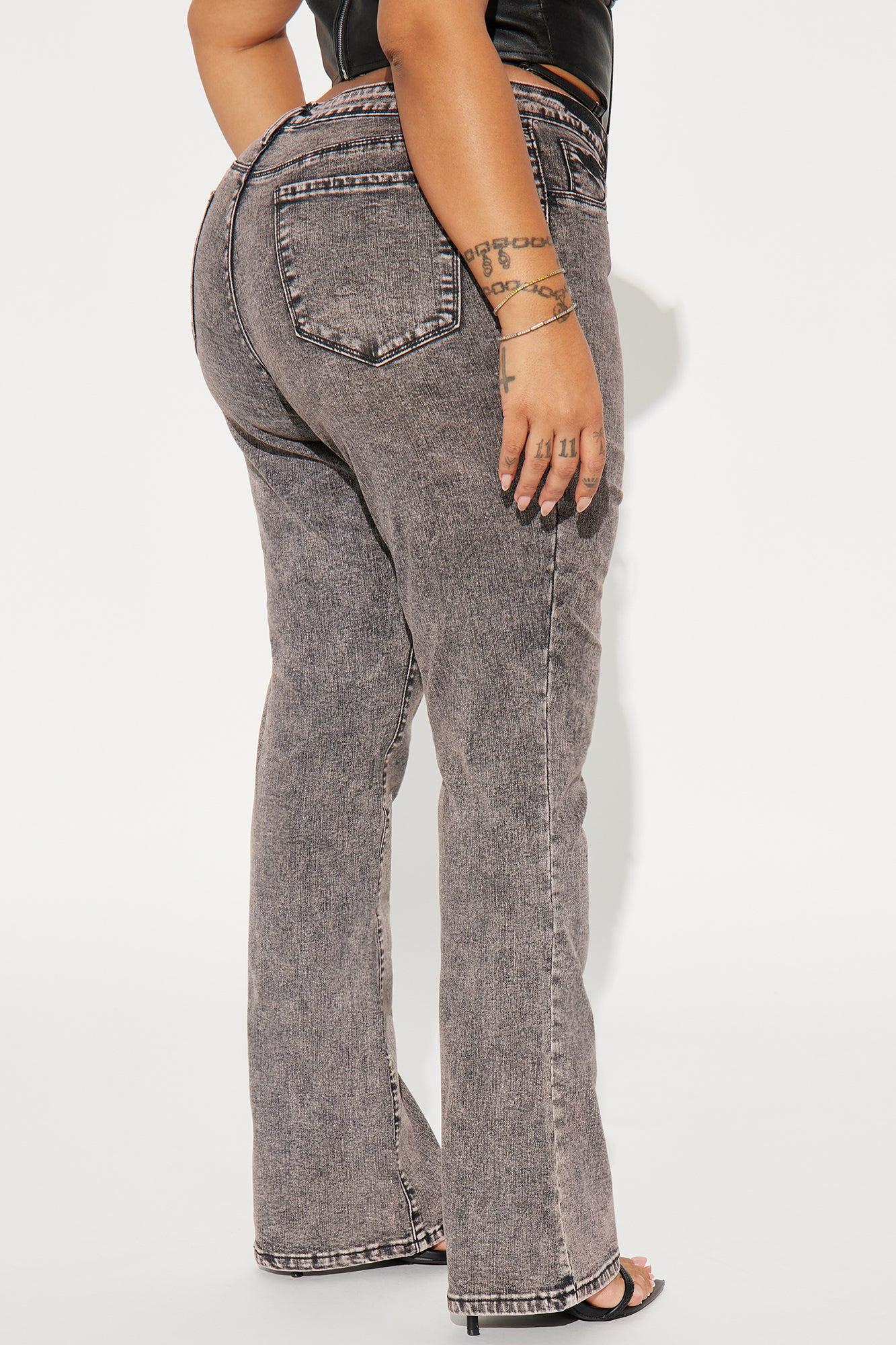 Getting The Boot Mid Rise Jeans - Acid Wash Black Product Image