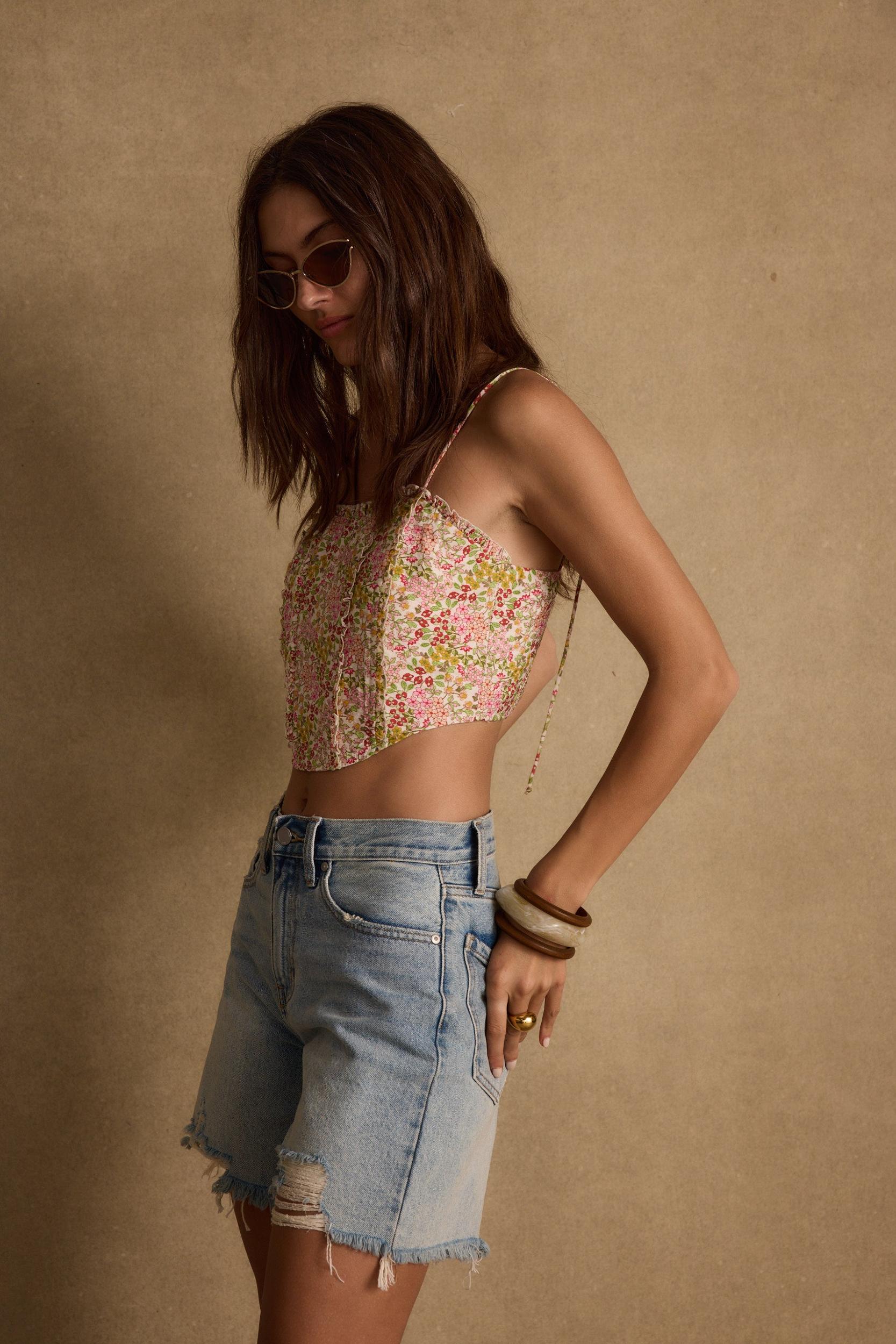 Bay View Floral Corset Top Product Image