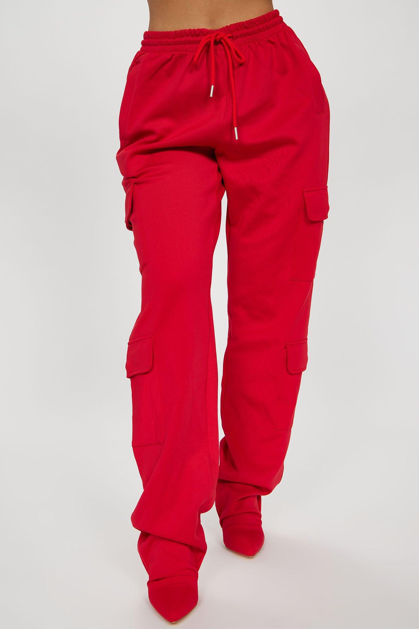 Roxy Pant Boots - Red Product Image