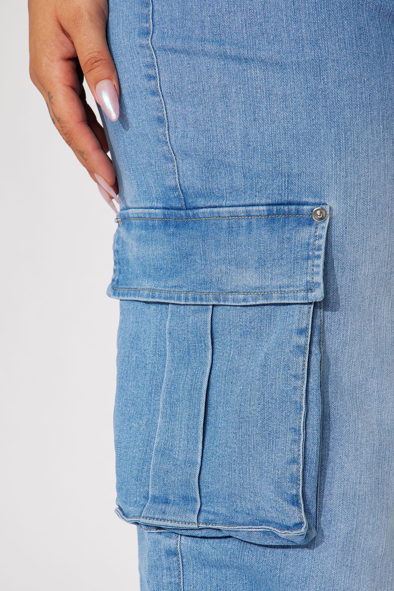 Madelaine Denim Jumpsuit - Denim Product Image