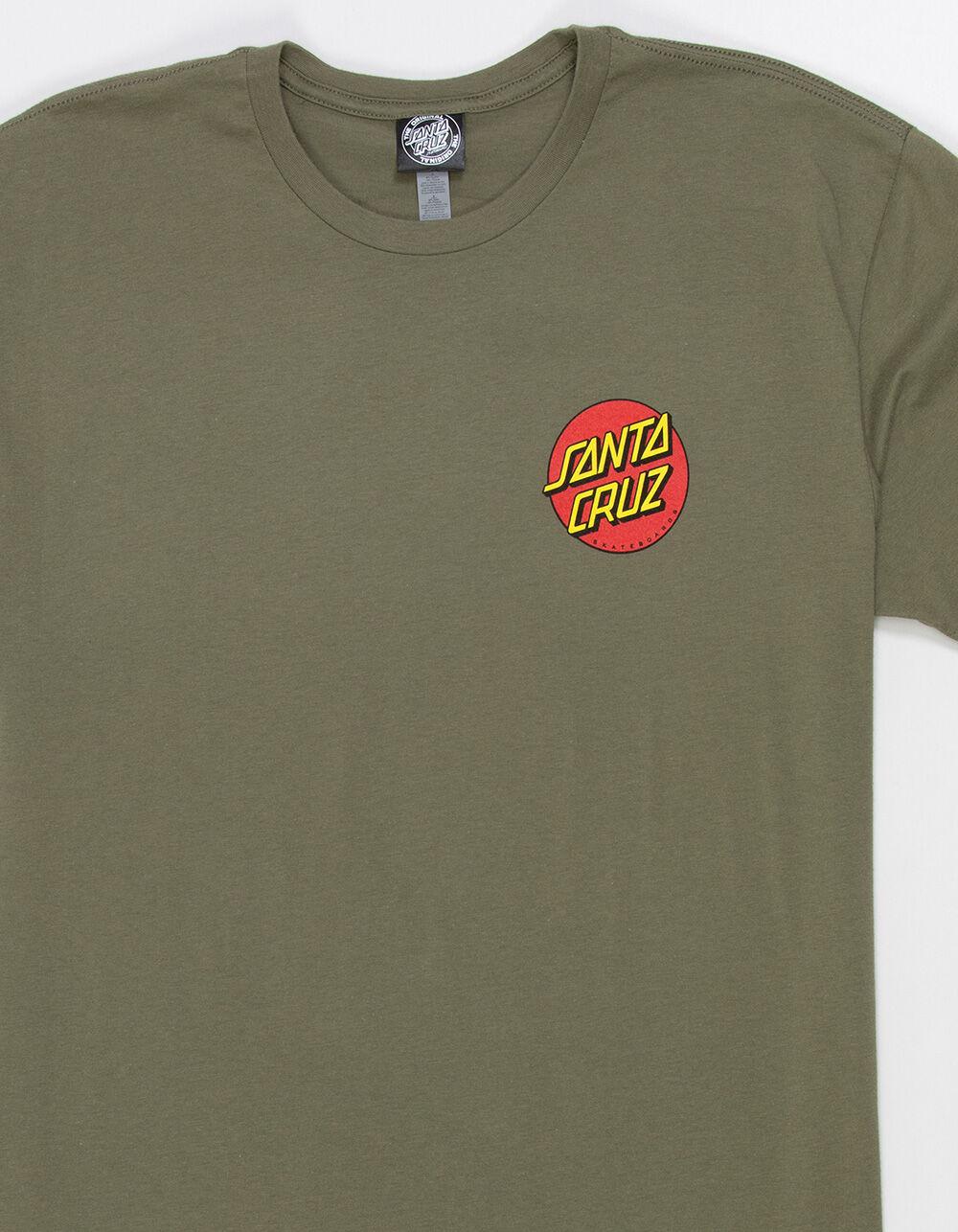 SANTA CRUZ Classic Dot Mens Tee - OLIVE Product Image