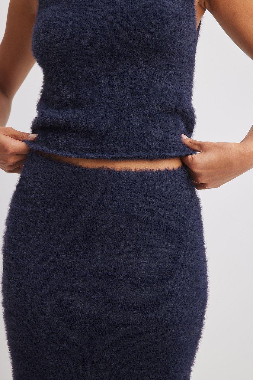 Knitted Low Waist Maxi Skirt Product Image