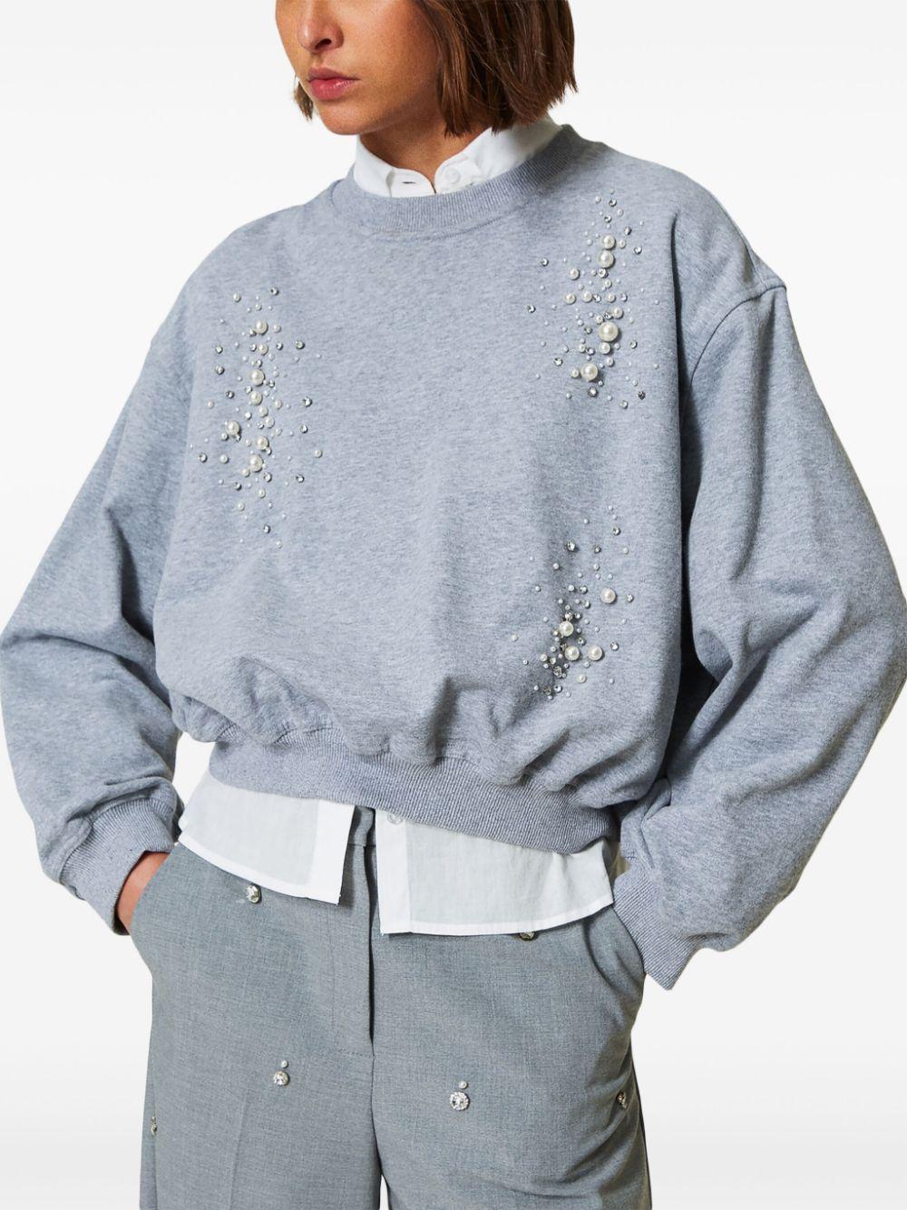 embroidered sweatshirt  Product Image