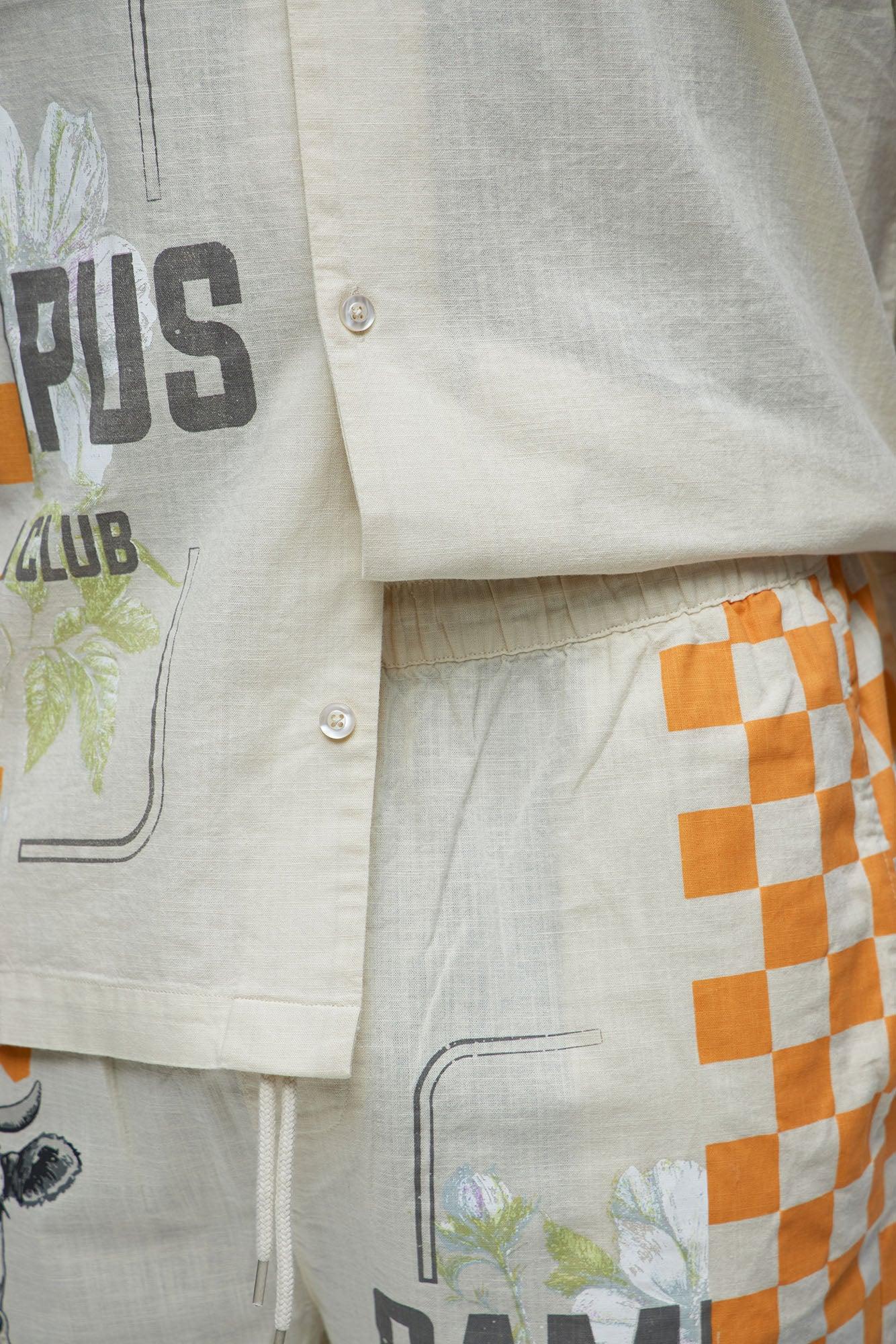 Groves Relaxed Drawstring Shorts - Cream Product Image