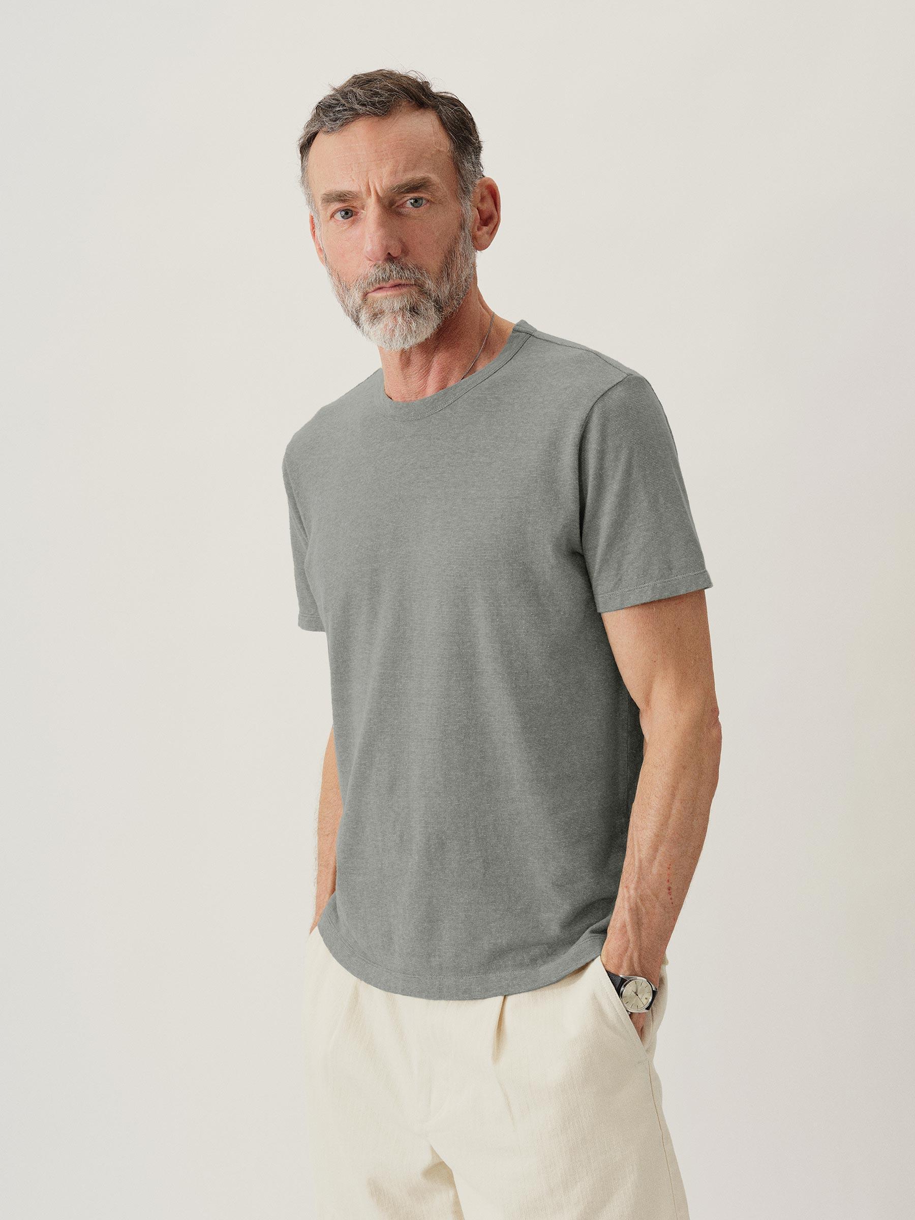 Smoke Blue Yuma Hemp Cotton Classic Tee Product Image