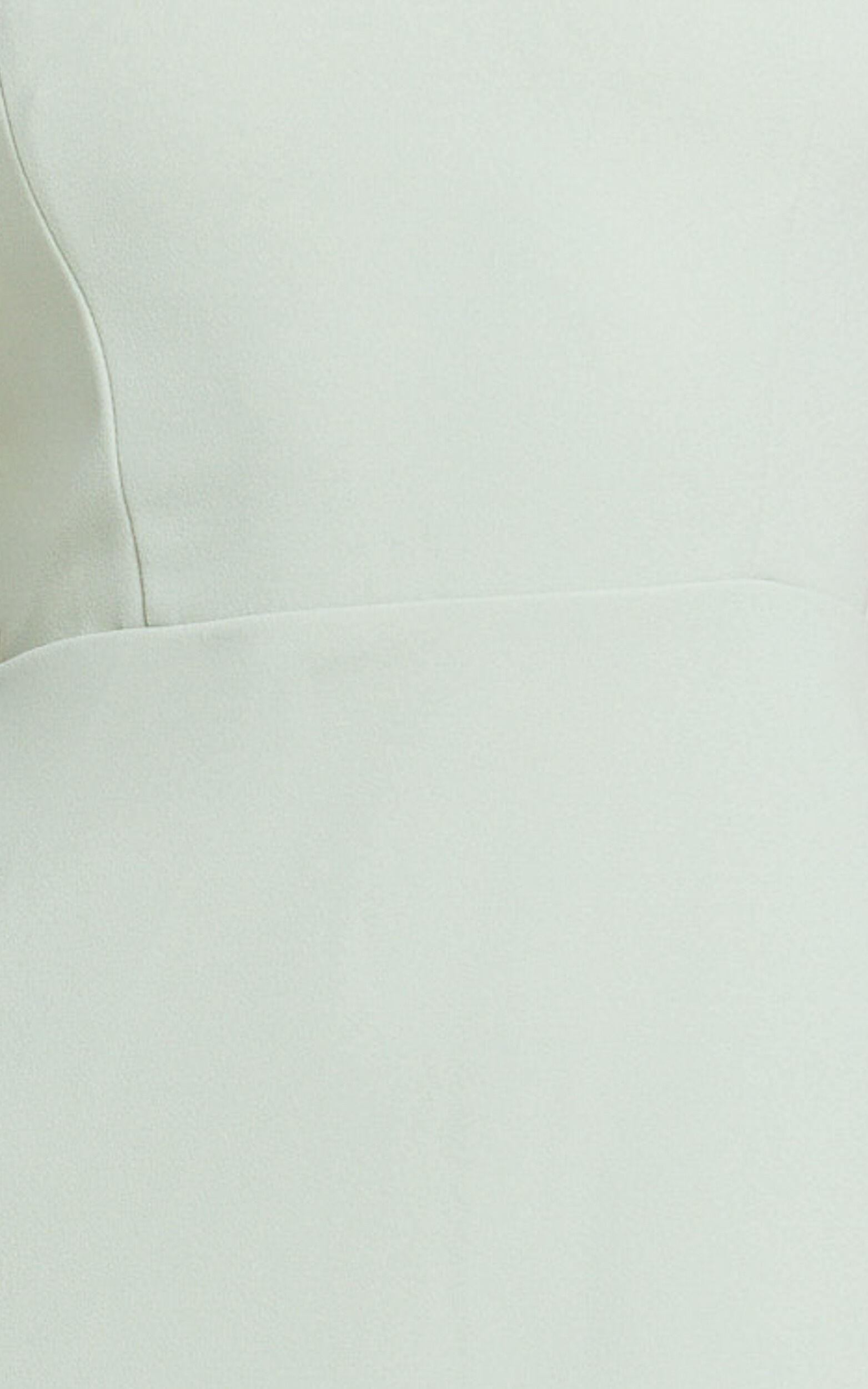 Salome Midi Dress - Halter Neck Column Dress in Sage Product Image