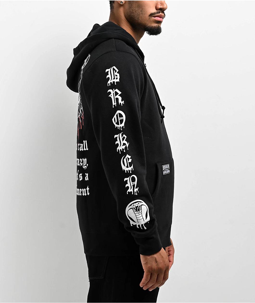 Broken Promises 5150 Black Zip Hoodie Product Image
