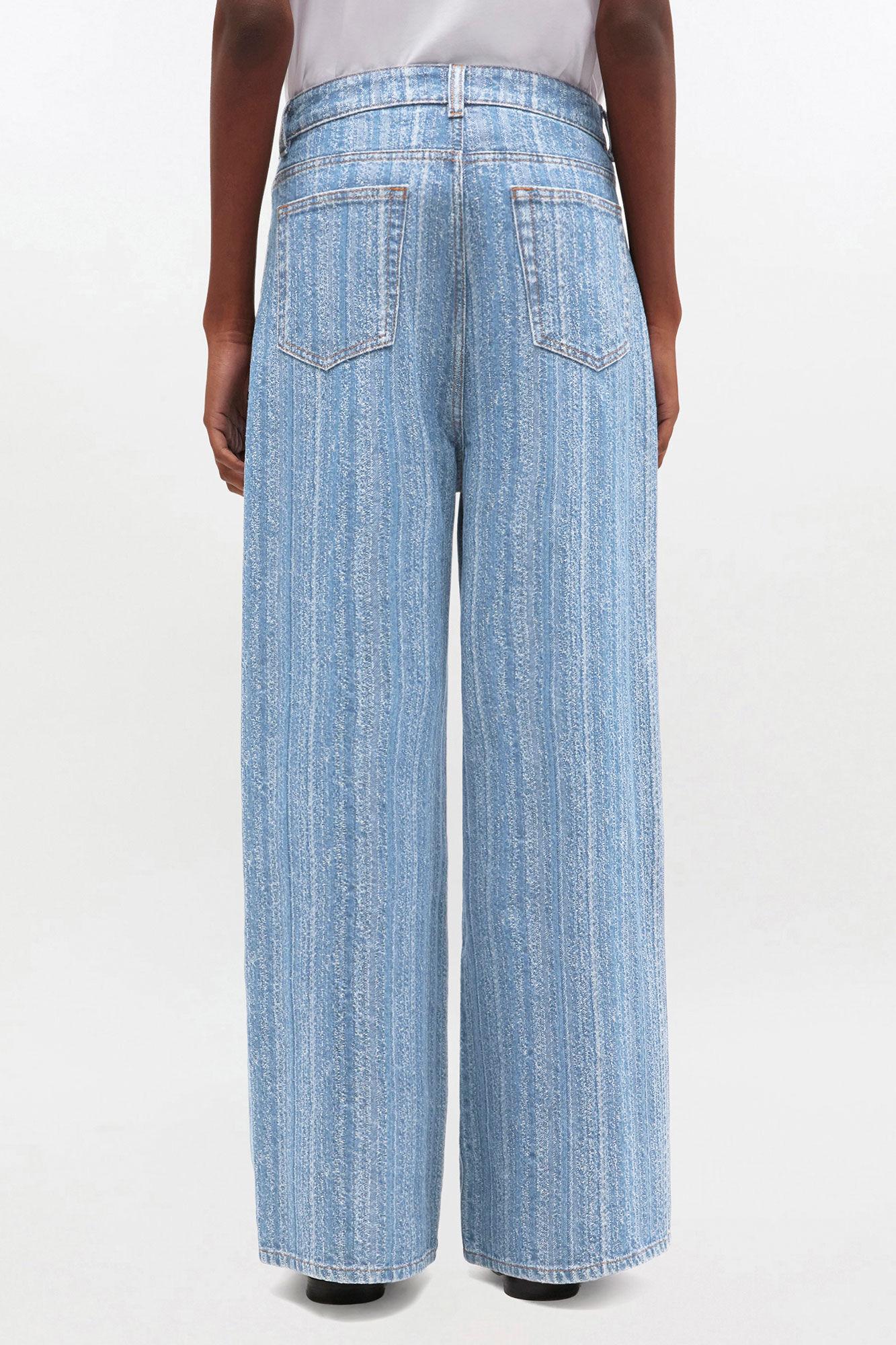 Striped Baggy Jeans Product Image