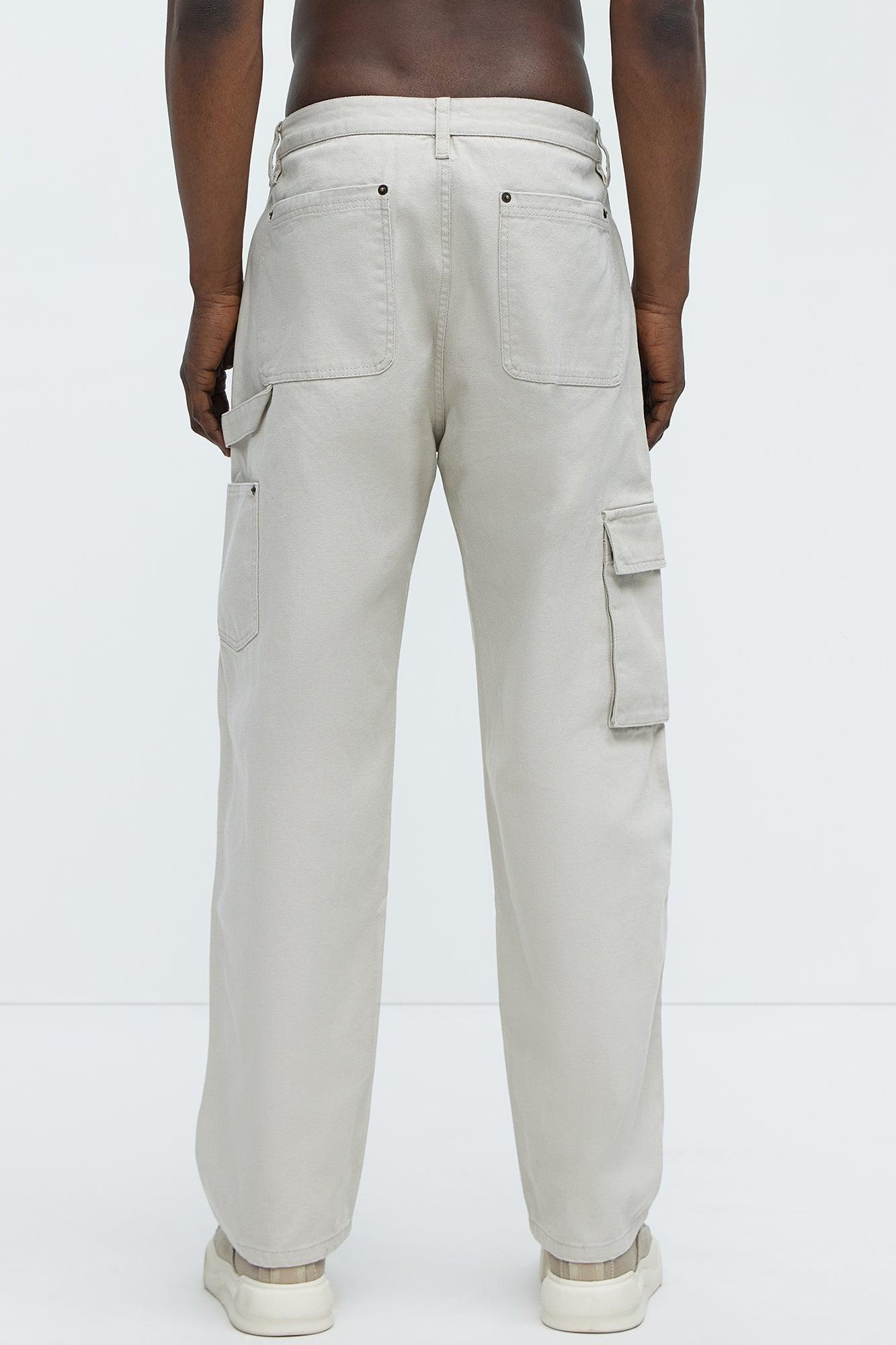 Alexander Utility Straight Cargo Pants - Off White Product Image